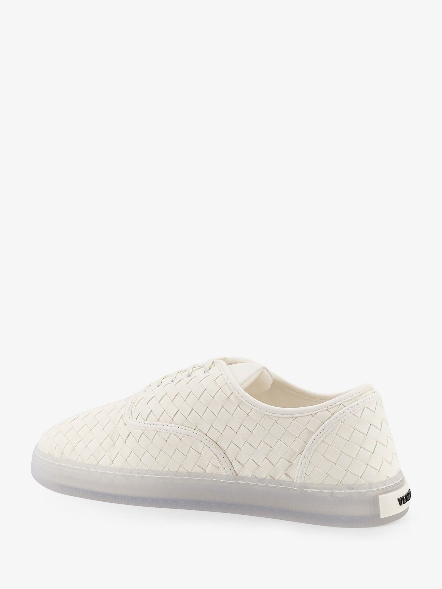 Bottega Veneta Men Serena Leather Sneakers With Woven Effect BOTTEGA VENETA