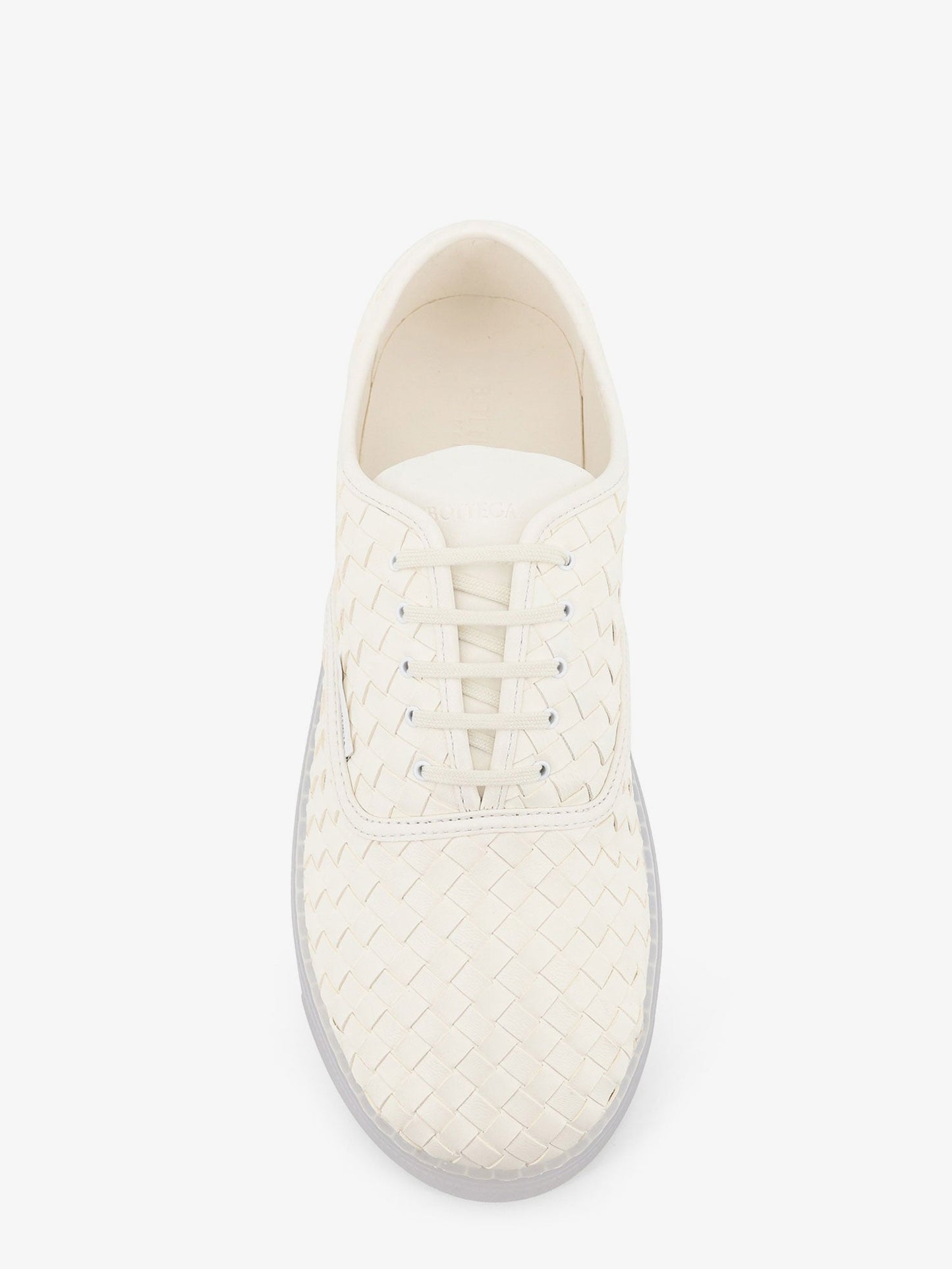 Bottega Veneta Men Serena Leather Sneakers With Woven Effect BOTTEGA VENETA
