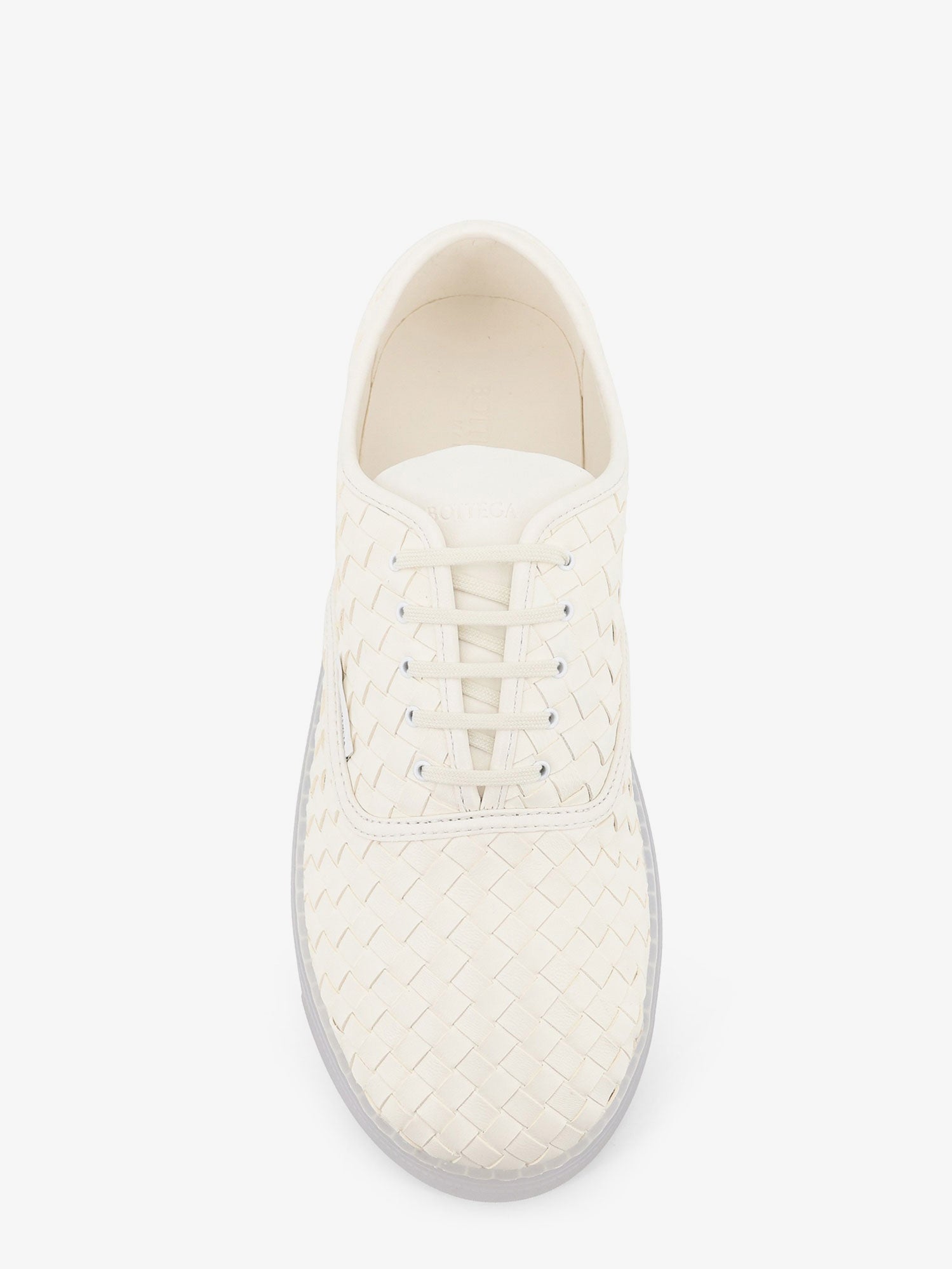 Bottega Veneta Men Serena Leather Sneakers With Woven Effect BOTTEGA VENETA