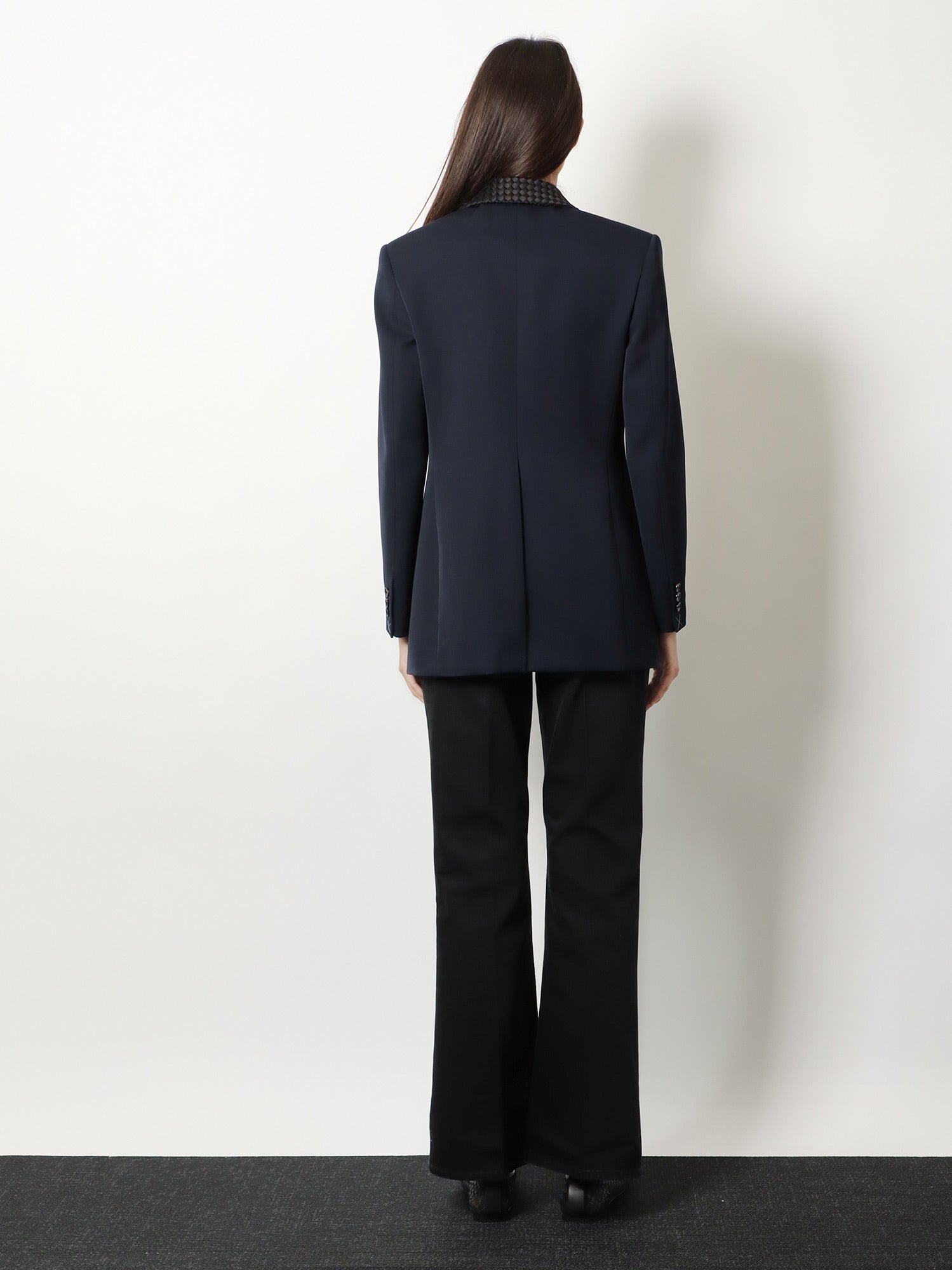 Bottega Veneta Women Wool Blazer With Intrecciato Detail BOTTEGA VENETA