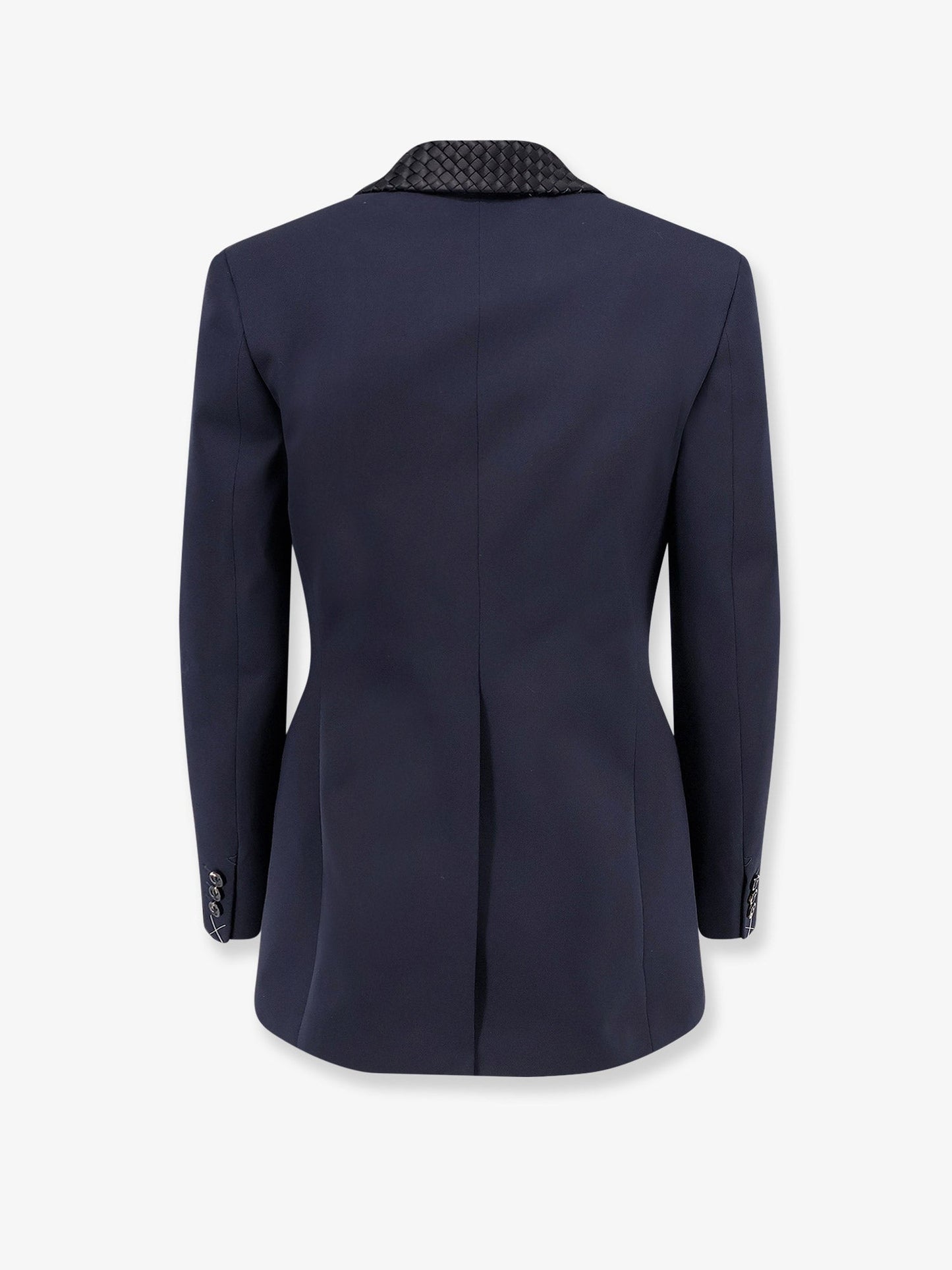Bottega Veneta Women Wool Blazer With Intrecciato Detail BOTTEGA VENETA