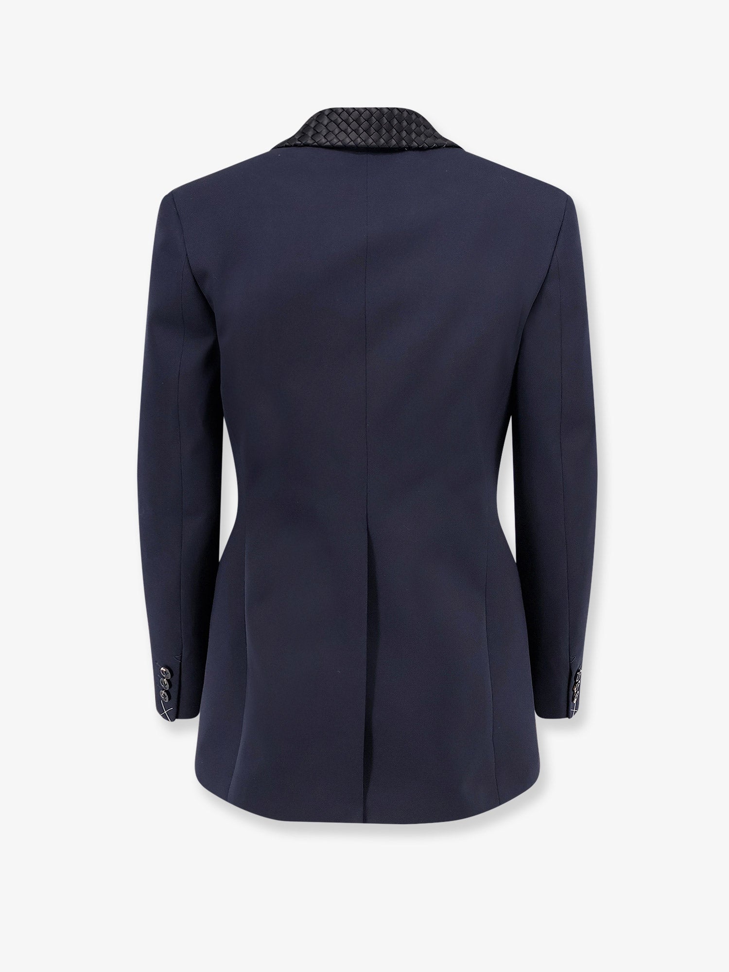 Bottega Veneta Women Wool Blazer With Intrecciato Detail BOTTEGA VENETA