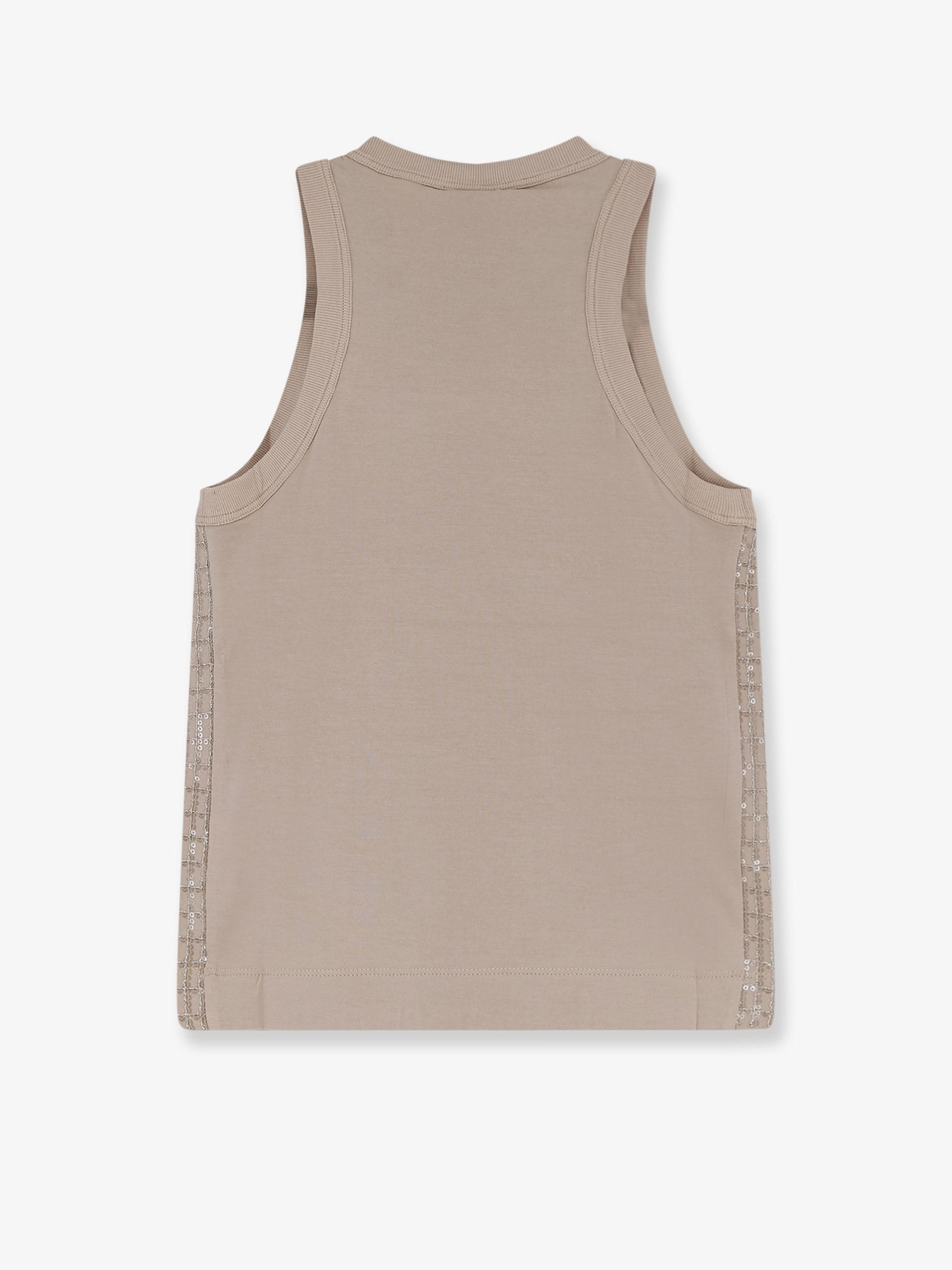 Brunello Cucinelli Women Dazzling Pattern Jersey Tank Top BRUNELLO CUCINELLI
