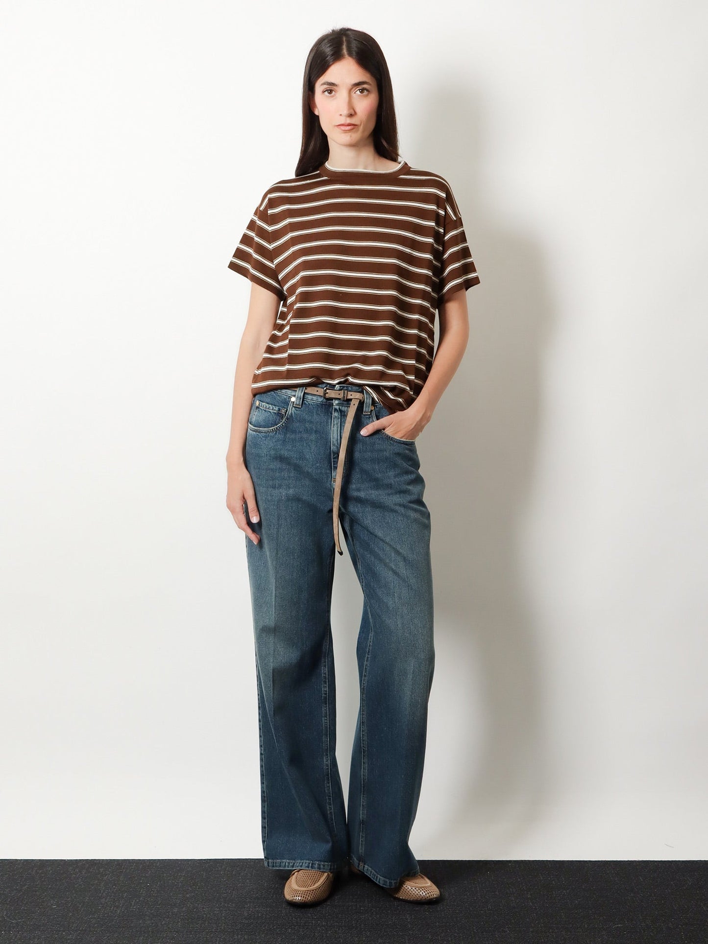 Brunello Cucinelli Women Virgin Wool And Cashmere Blend T-Shirt BRUNELLO CUCINELLI
