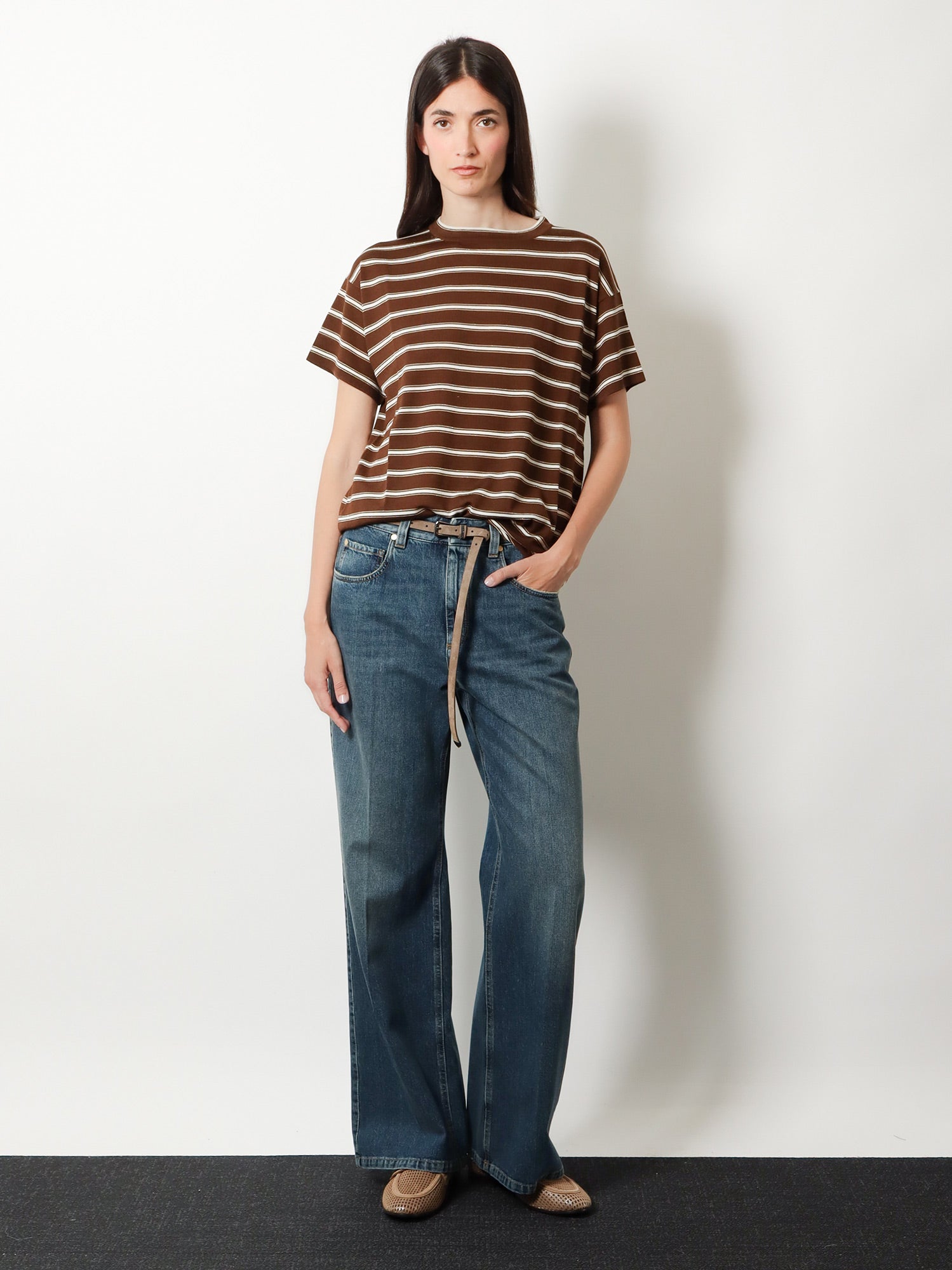 Brunello Cucinelli Women Virgin Wool And Cashmere Blend T-Shirt BRUNELLO CUCINELLI