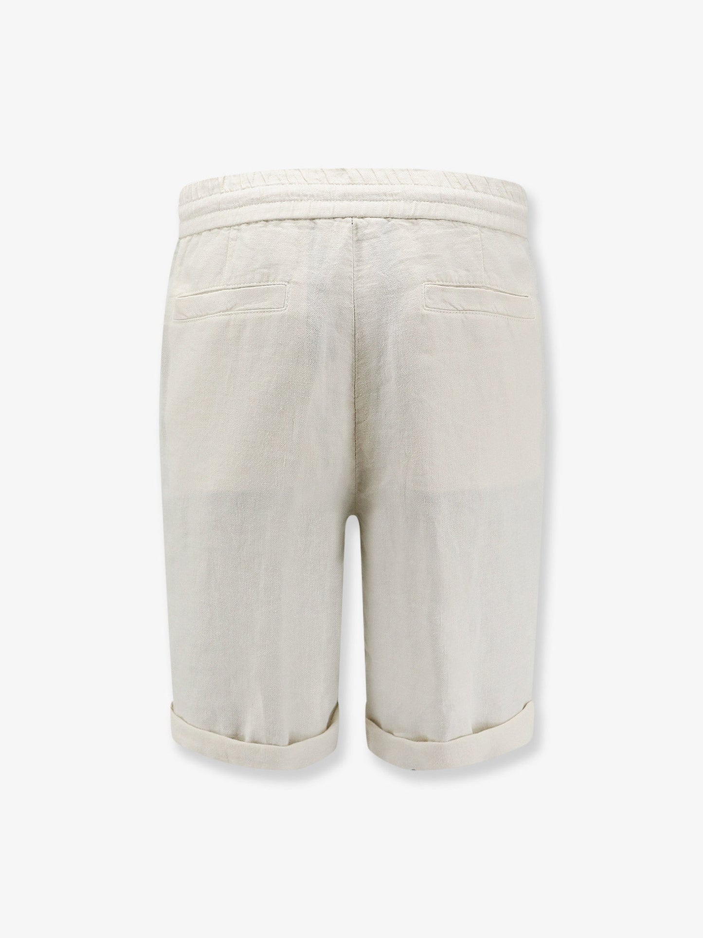 Brunello Cucinelli Men Linen Bermuda Shorts With Drawstring BRUNELLO CUCINELLI