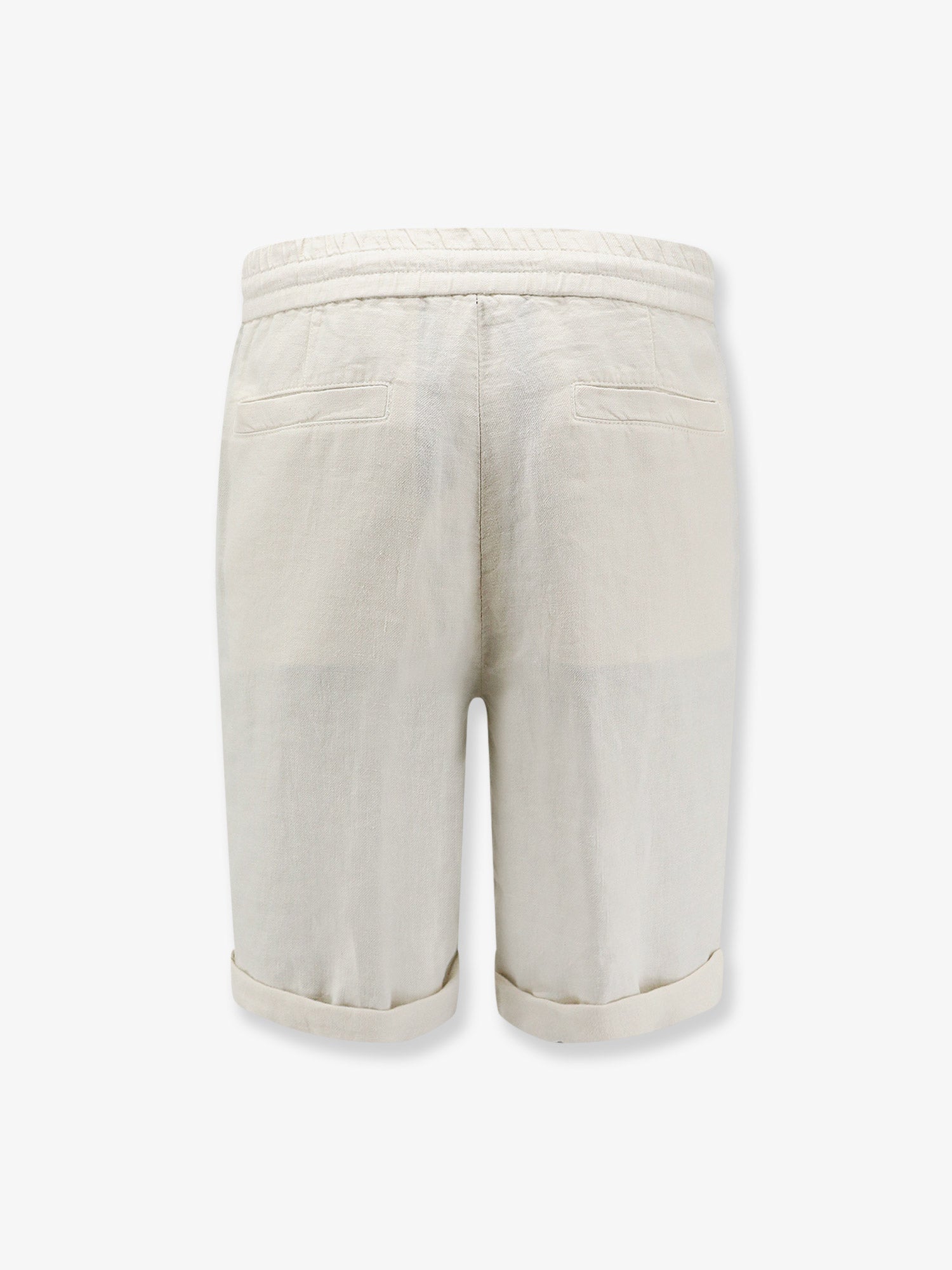 Brunello Cucinelli Men Linen Bermuda Shorts With Drawstring BRUNELLO CUCINELLI