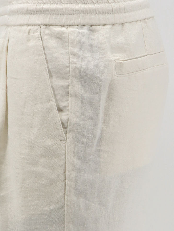 Brunello Cucinelli Men Linen Bermuda Shorts With Drawstring BRUNELLO CUCINELLI