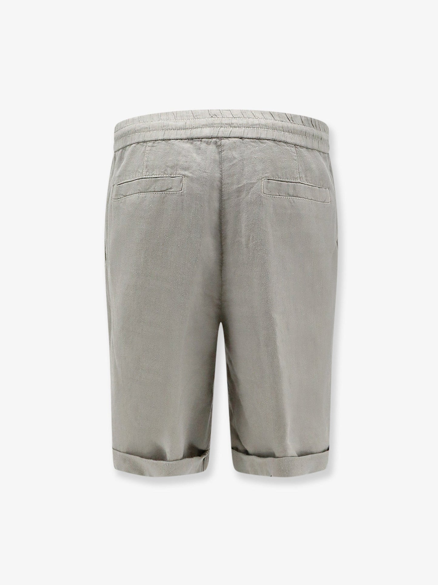 Brunello Cucinelli Men Linen Bermuda Shorts With Drawstring BRUNELLO CUCINELLI