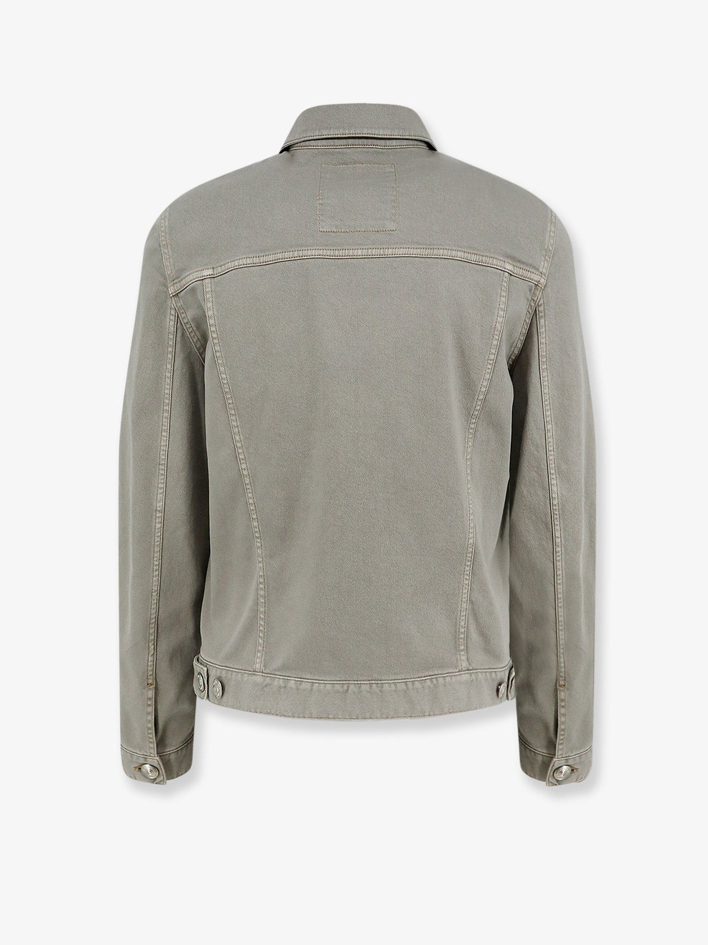 Brunello Cucinelli Men Grey Denim Jacket BRUNELLO CUCINELLI