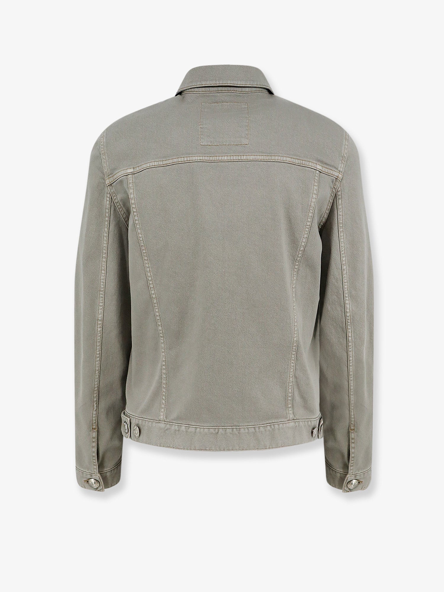 Brunello Cucinelli Men Grey Denim Jacket BRUNELLO CUCINELLI