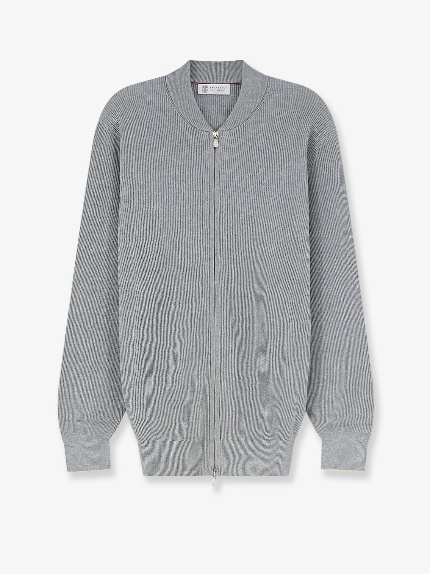 Brunello Cucinelli Men Ribbed Cotton Cardigan BRUNELLO CUCINELLI