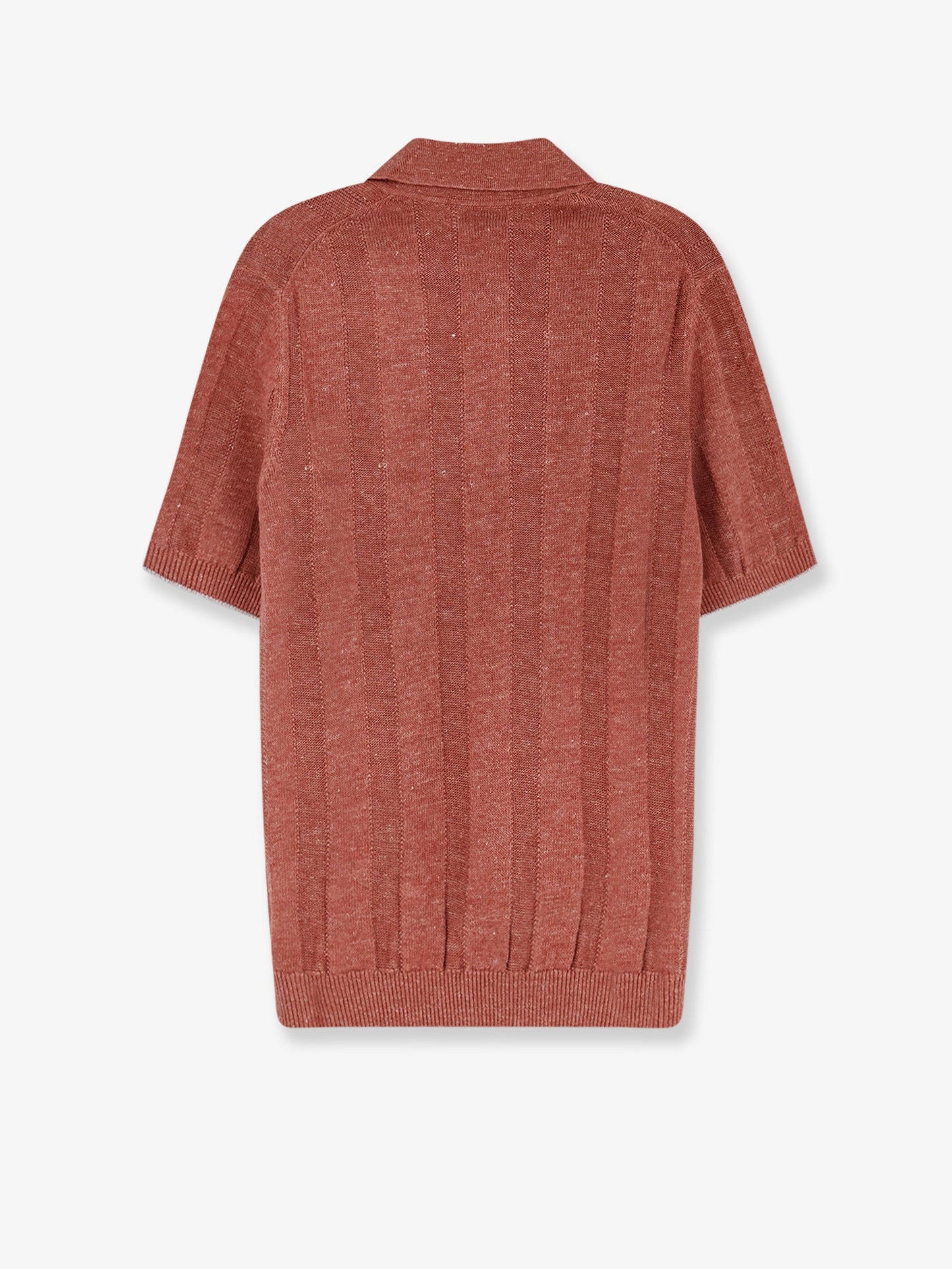 Brunello Cucinelli Men Linen And Cotton Blend Polo Shirt BRUNELLO CUCINELLI