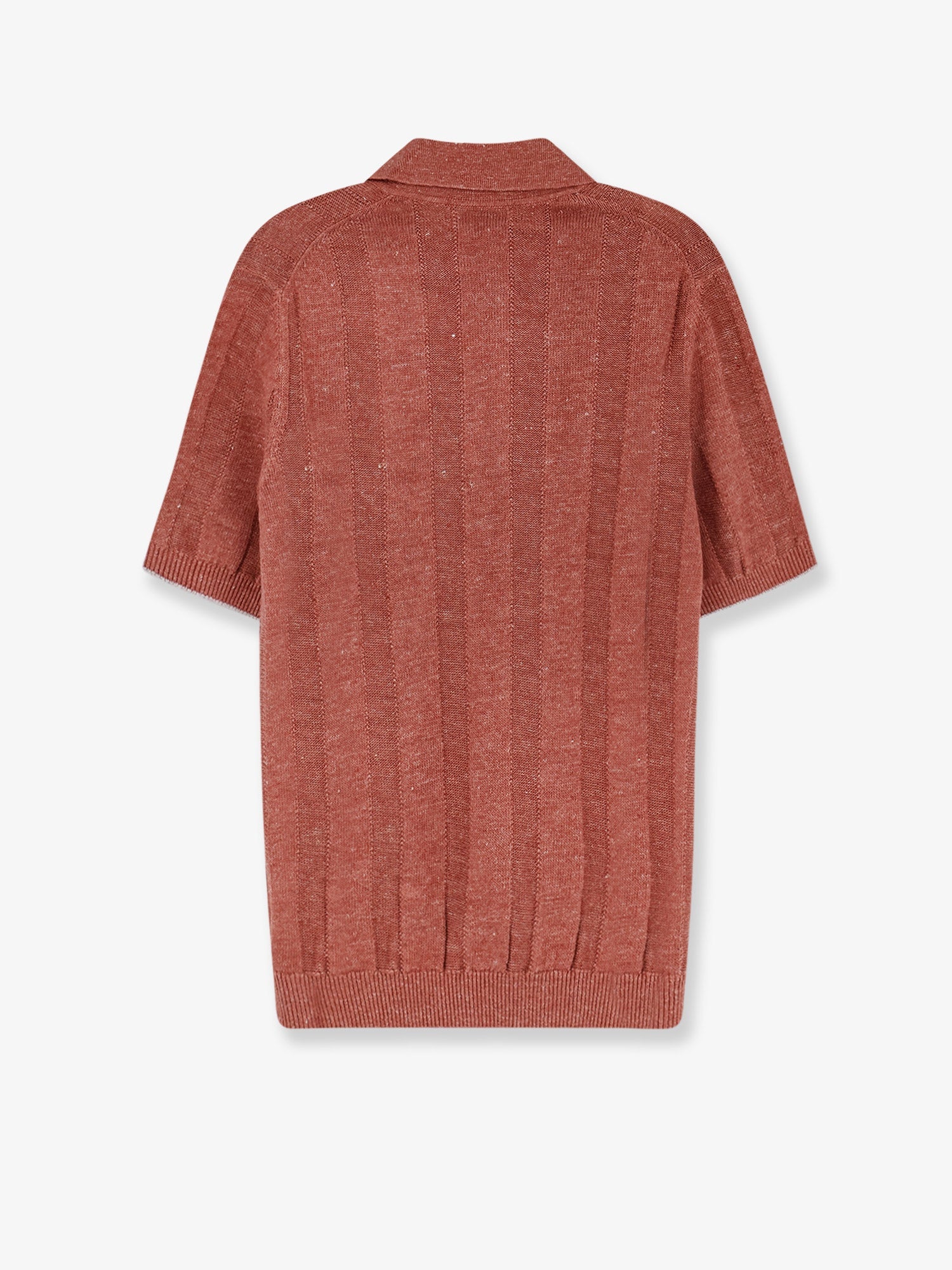 Brunello Cucinelli Men Linen And Cotton Blend Polo Shirt BRUNELLO CUCINELLI