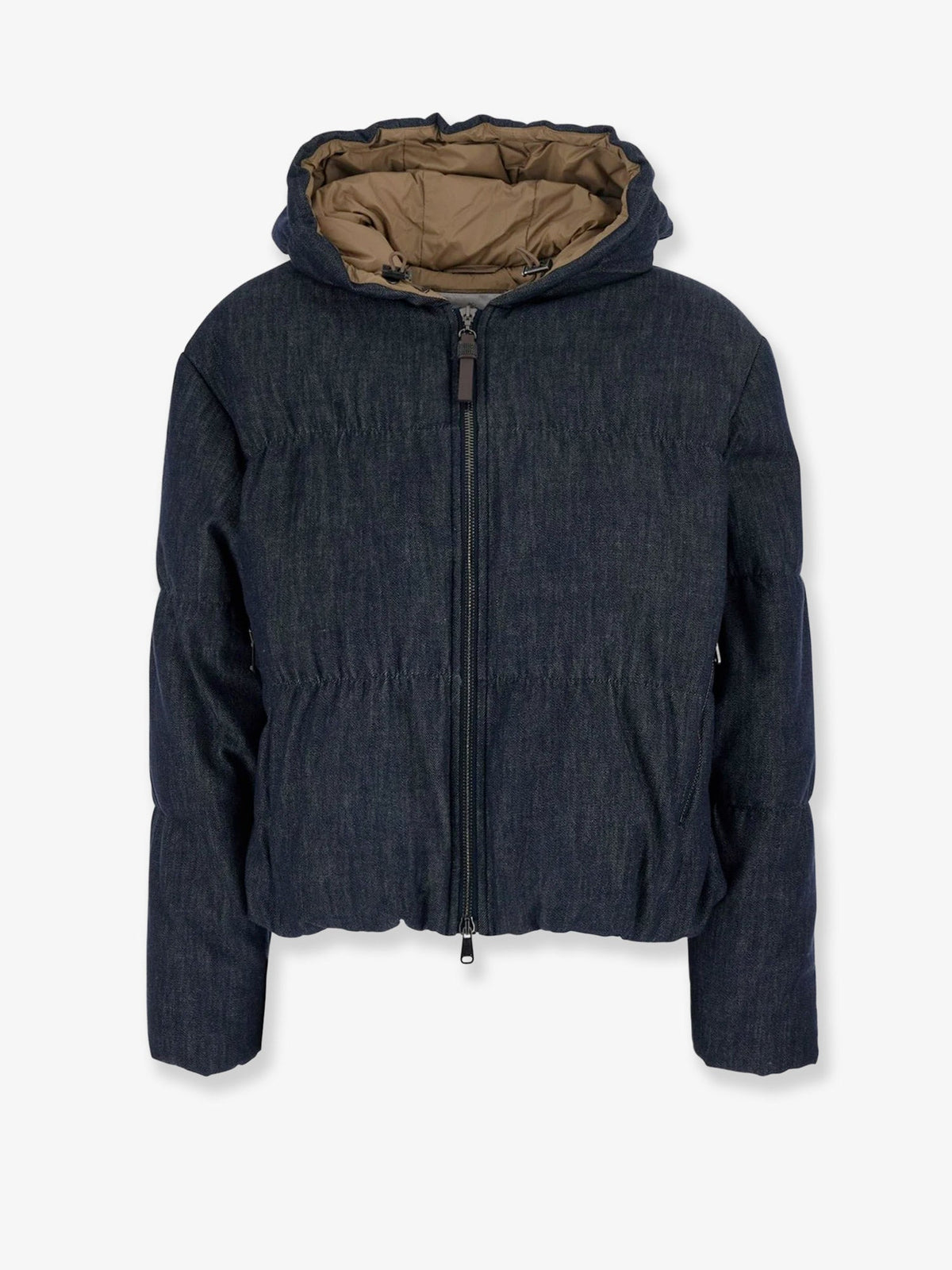 Brunello Cucinelli Women Hooded Padded Denim Jacket BRUNELLO CUCINELLI