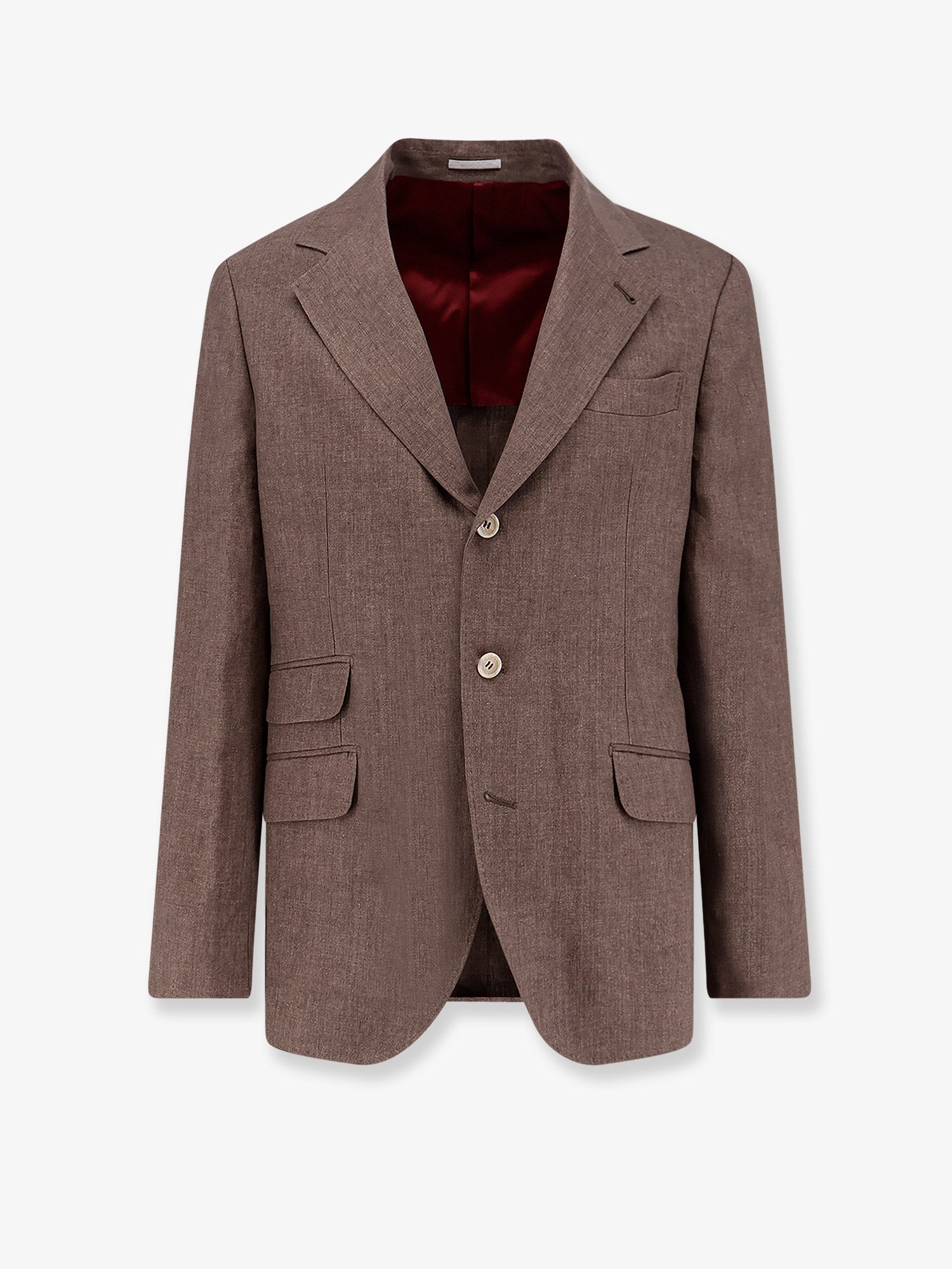Brunello Cucinelli Men Linen Blazer BRUNELLO CUCINELLI