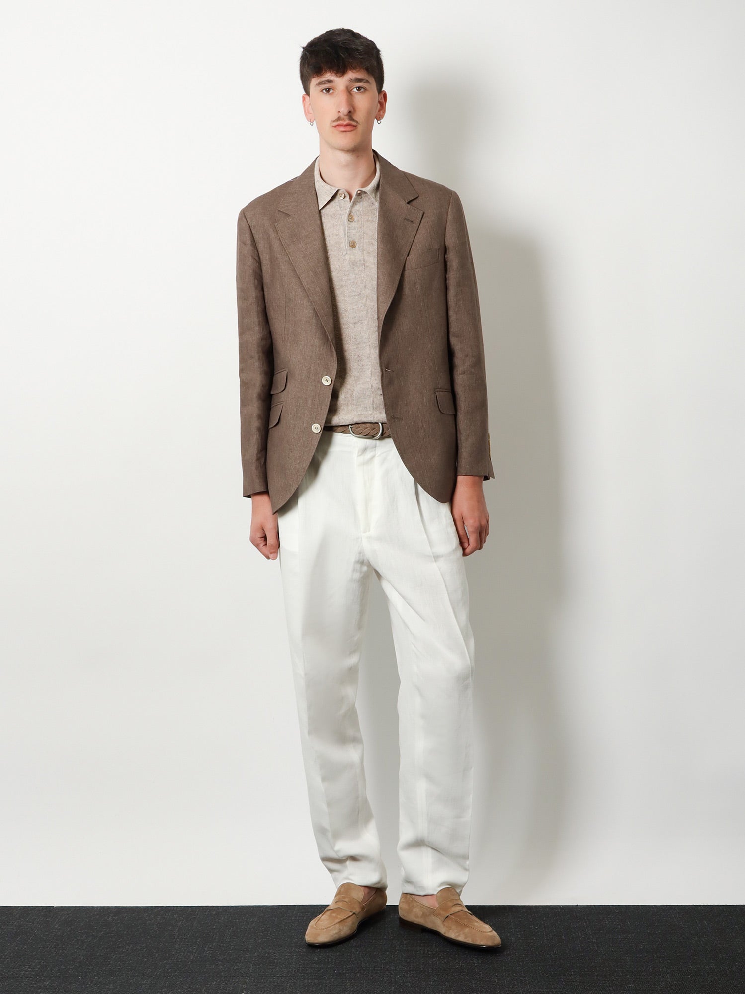 Brunello Cucinelli Men Linen Blazer BRUNELLO CUCINELLI