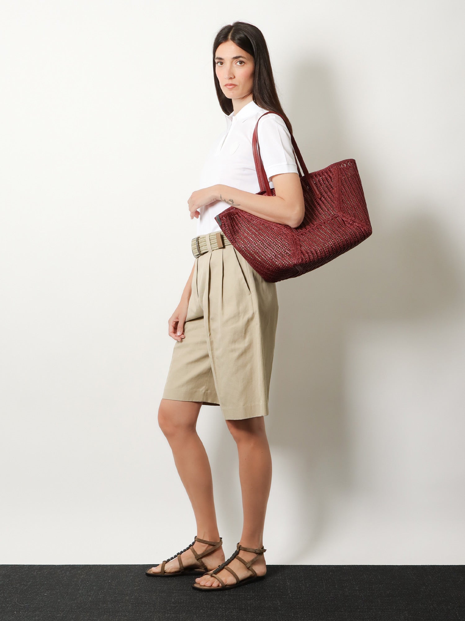 Brunello Cucinelli Women Bc Duo Raffia Shoulder Bag BRUNELLO CUCINELLI