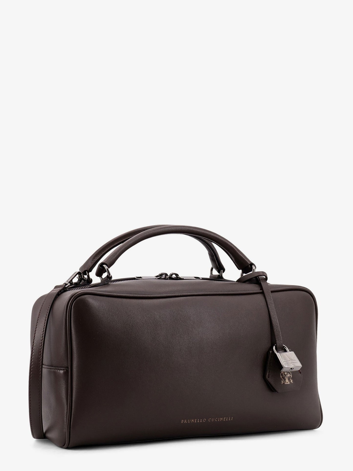 Brunello Cucinelli Women Boston Explorer Leather Crossbody Bag BRUNELLO CUCINELLI