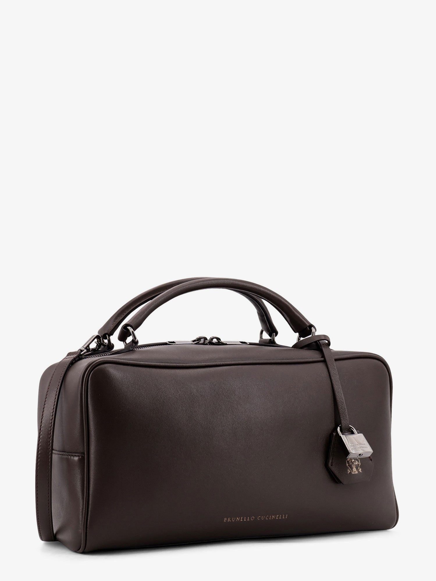 Brunello Cucinelli Women Boston Explorer Leather Crossbody Bag BRUNELLO CUCINELLI