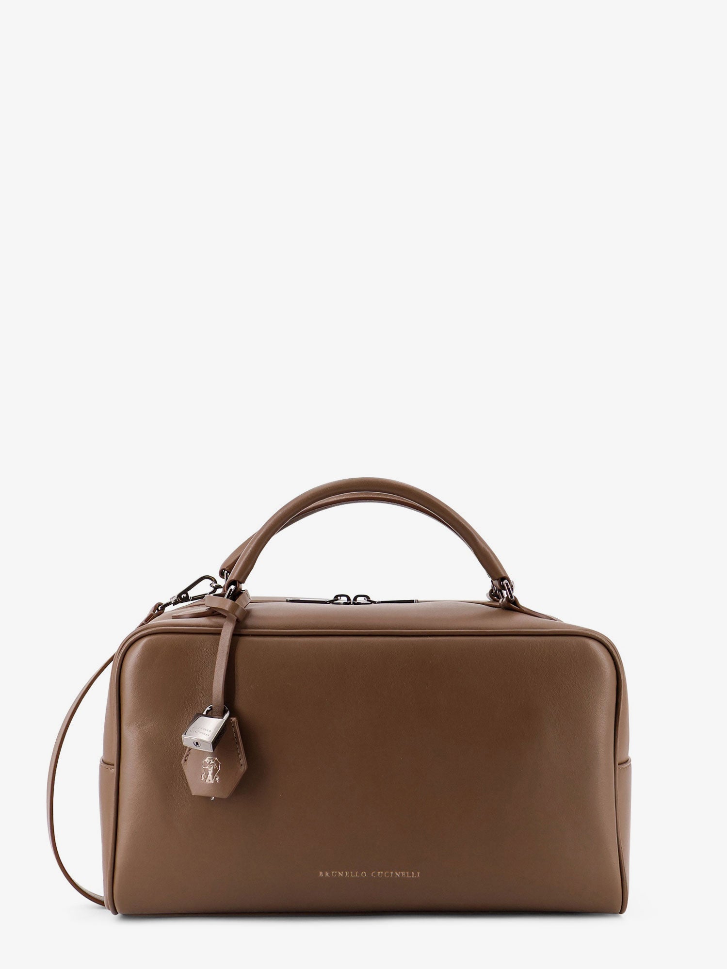 Brunello Cucinelli Women Boston Explorer Leather Crossbody Bag BRUNELLO CUCINELLI