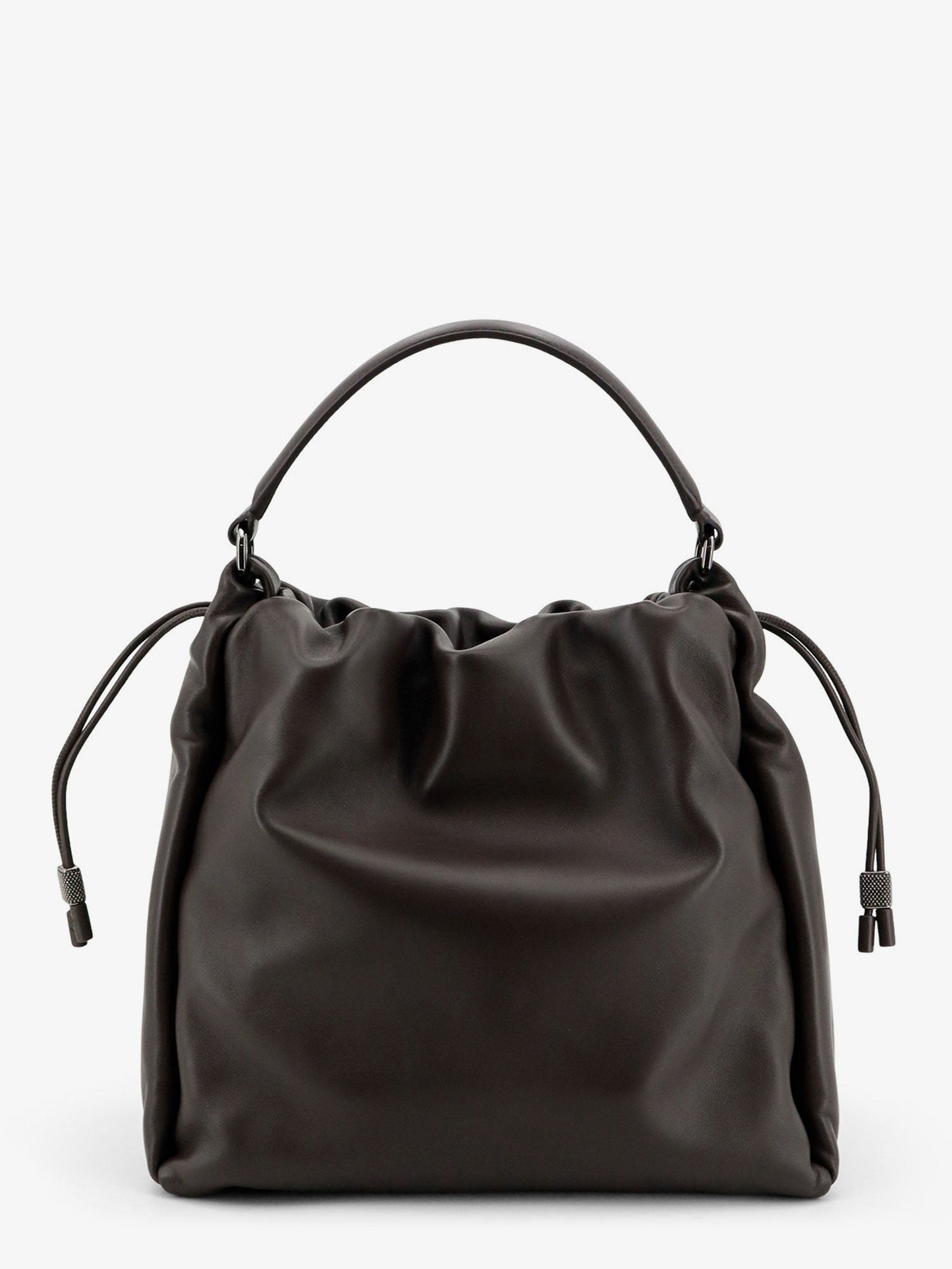 Brunello Cucinelli Women Bucket Mellow Leather Shoulder Bag BRUNELLO CUCINELLI