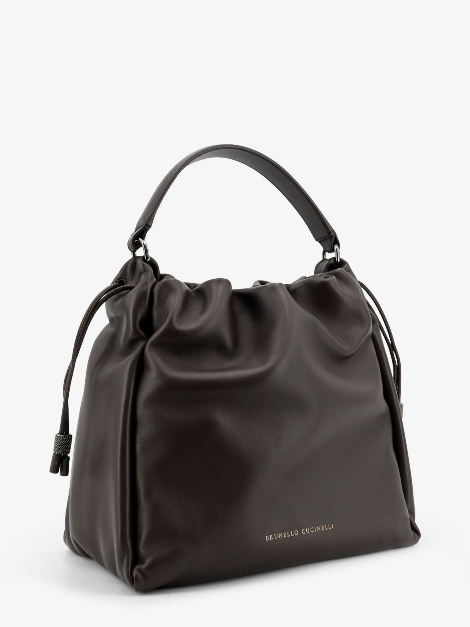 Brunello Cucinelli Women Bucket Mellow Leather Shoulder Bag BRUNELLO CUCINELLI