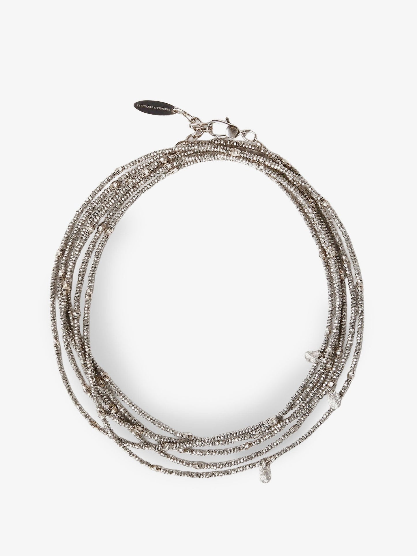 Brunello Cucinelli Women Wrap Hematite And 925 Sterling Silver Bracelet BRUNELLO CUCINELLI
