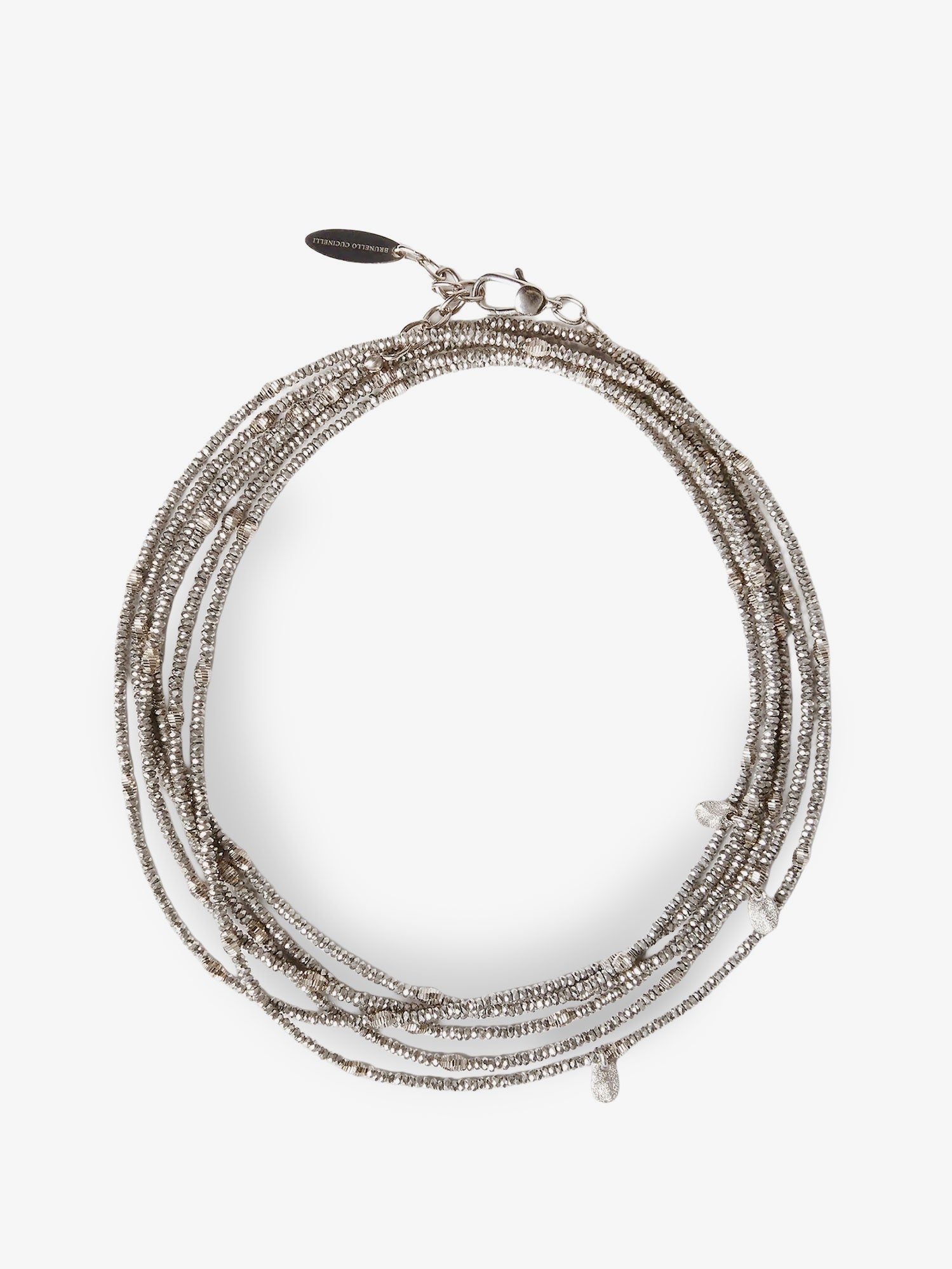 Brunello Cucinelli Women Wrap Hematite And 925 Sterling Silver Bracelet BRUNELLO CUCINELLI