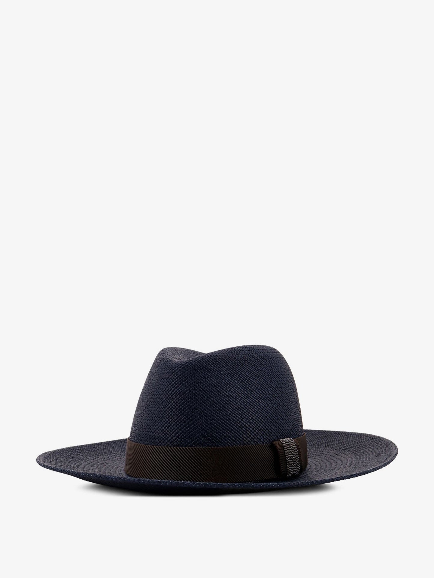 Brunello Cucinelli Women Raffia Fedora Hat With Monili Detail BRUNELLO CUCINELLI