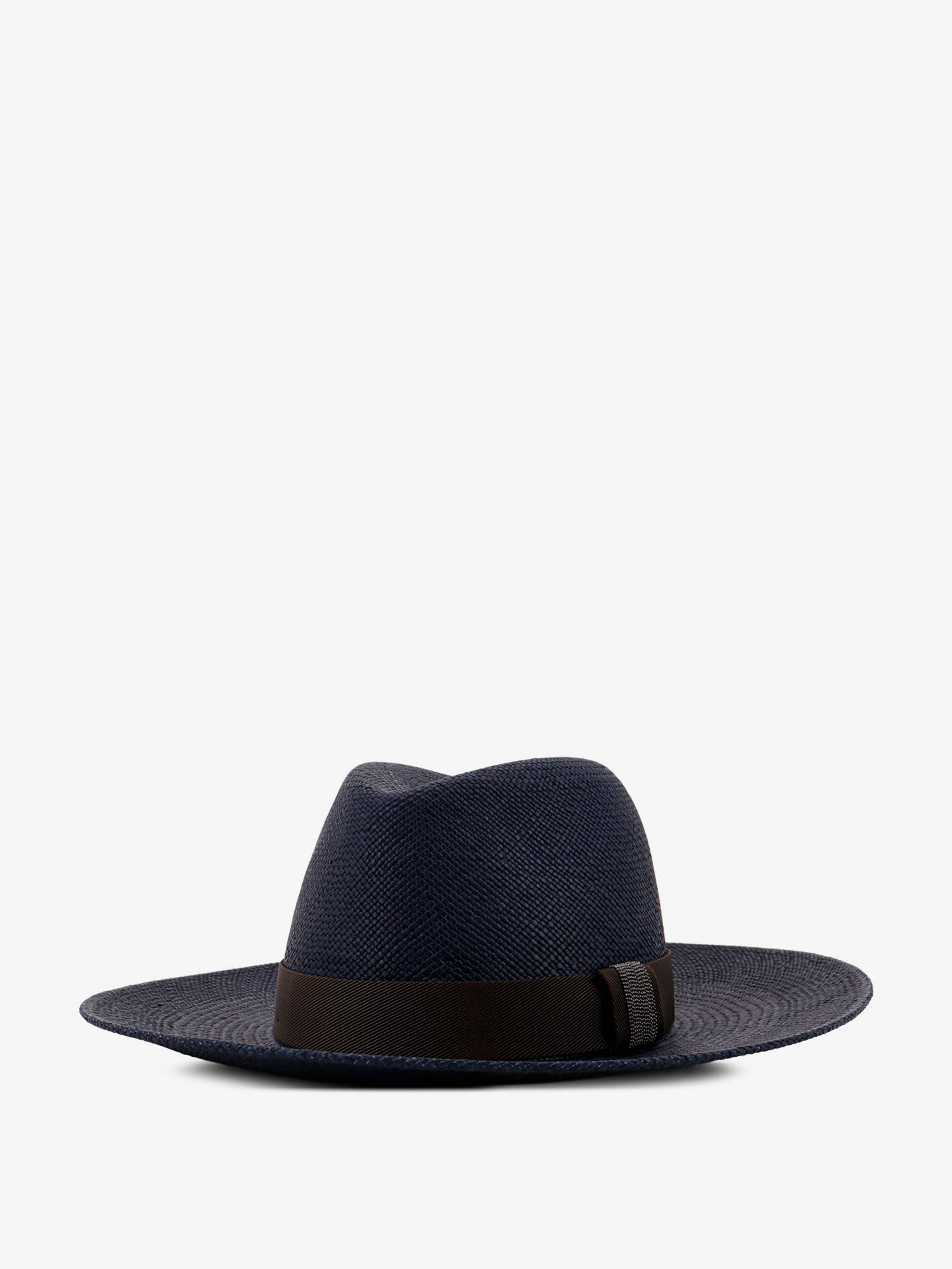 Brunello Cucinelli Women Raffia Fedora Hat With Monili Detail BRUNELLO CUCINELLI