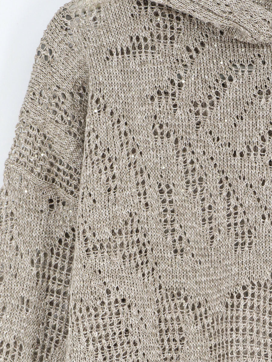 Brunello Cucinelli Women Linen And Cotton Blend Sweater BRUNELLO CUCINELLI