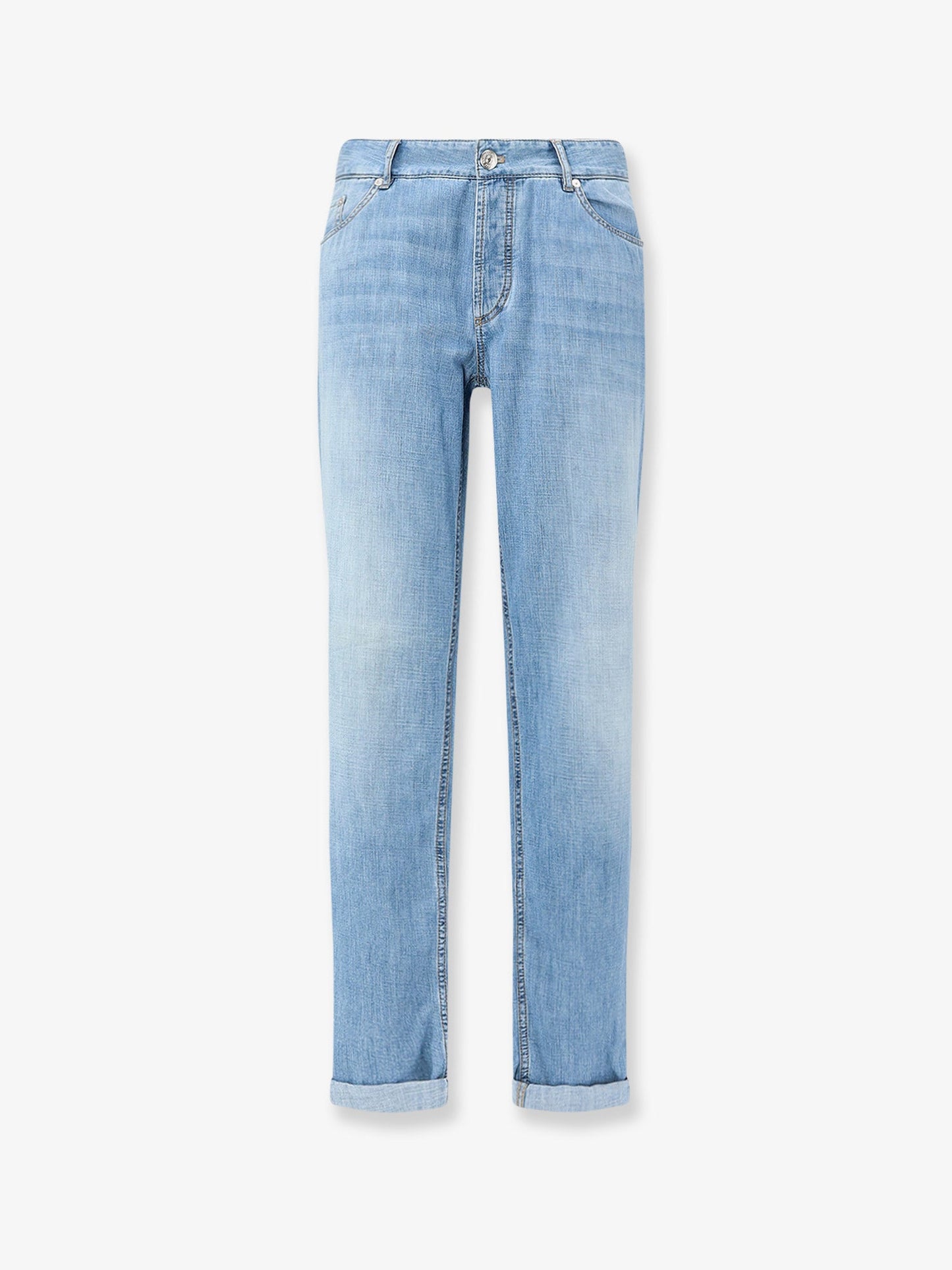 Brunello Cucinelli Men Blue Denim Jeans BRUNELLO CUCINELLI