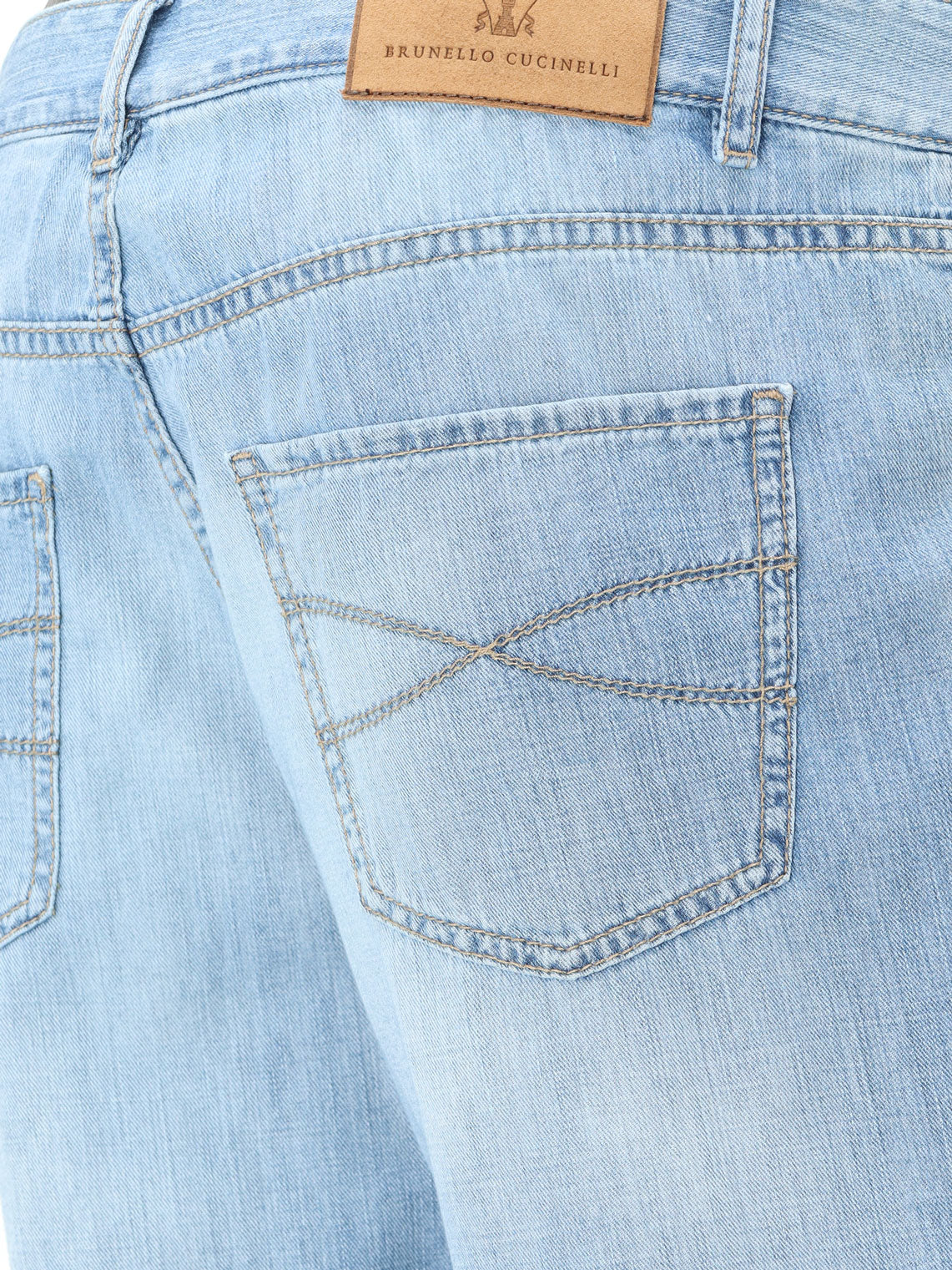 Brunello Cucinelli Men Blue Denim Jeans BRUNELLO CUCINELLI