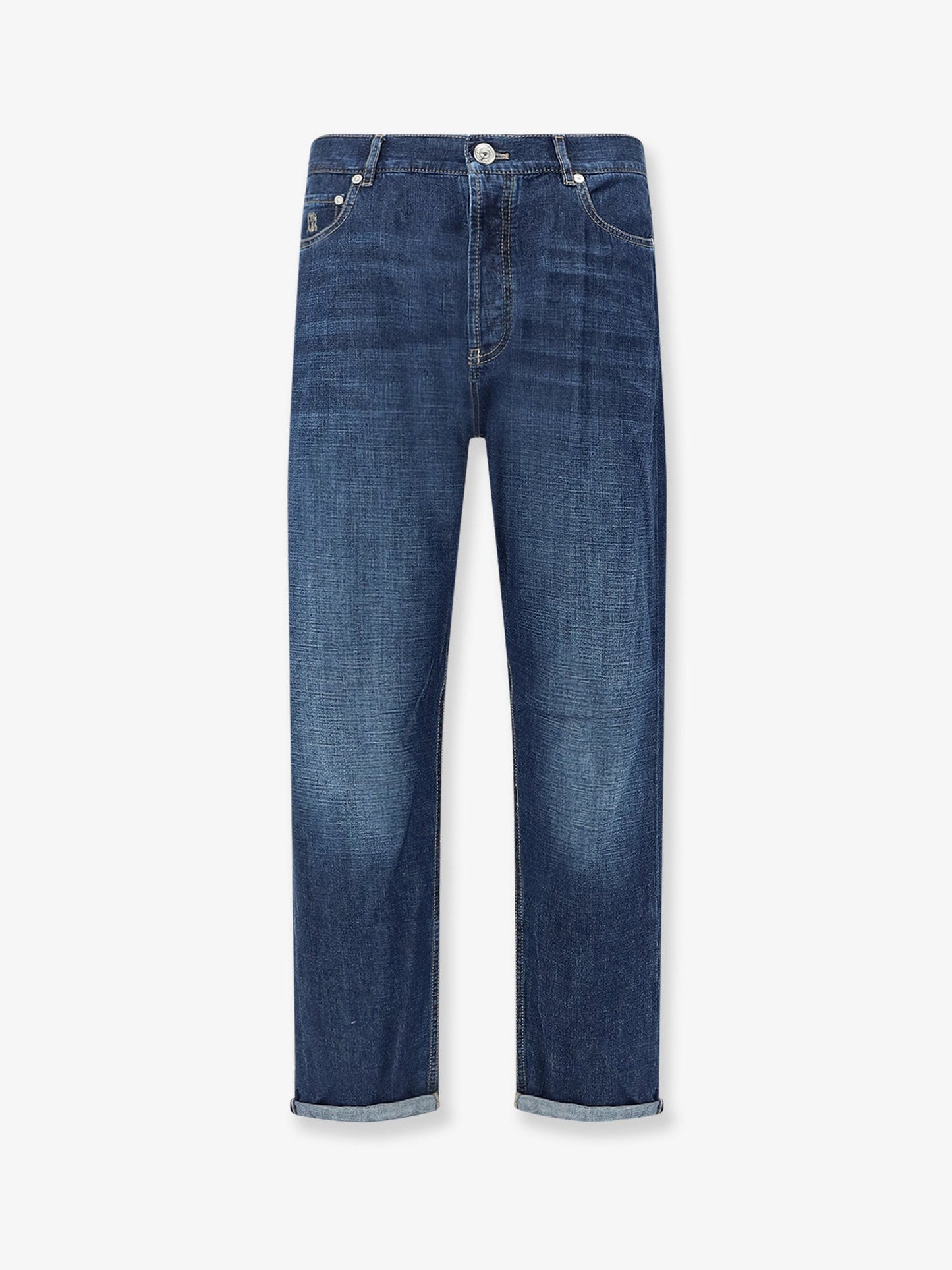 Brunello Cucinelli Men Blue Denim Jeans BRUNELLO CUCINELLI