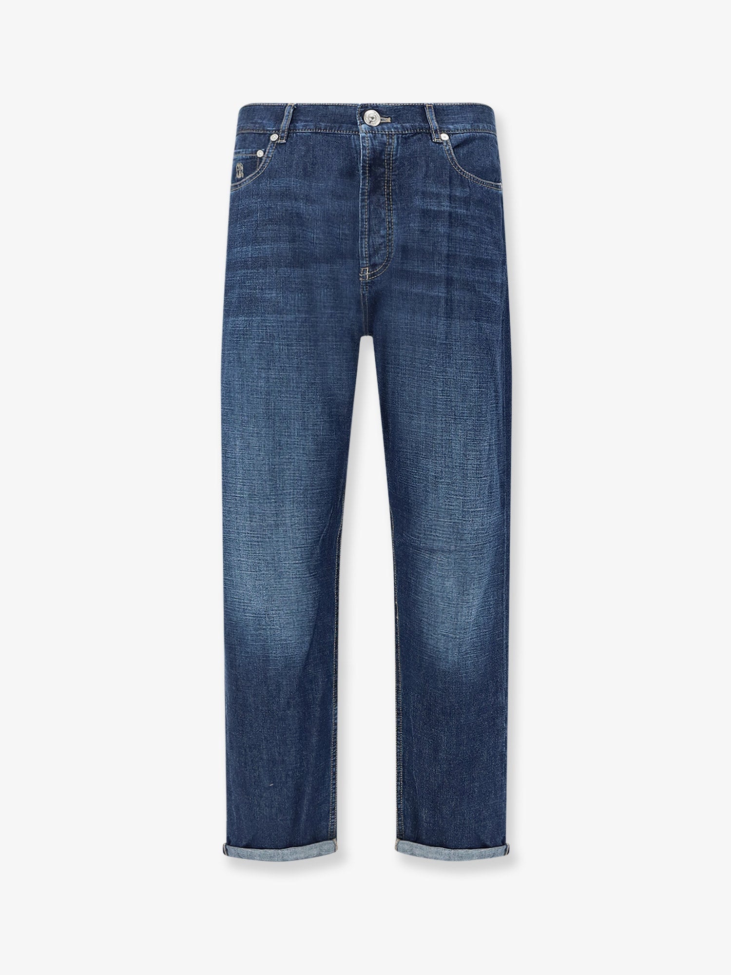 Brunello Cucinelli Men Blue Denim Jeans BRUNELLO CUCINELLI