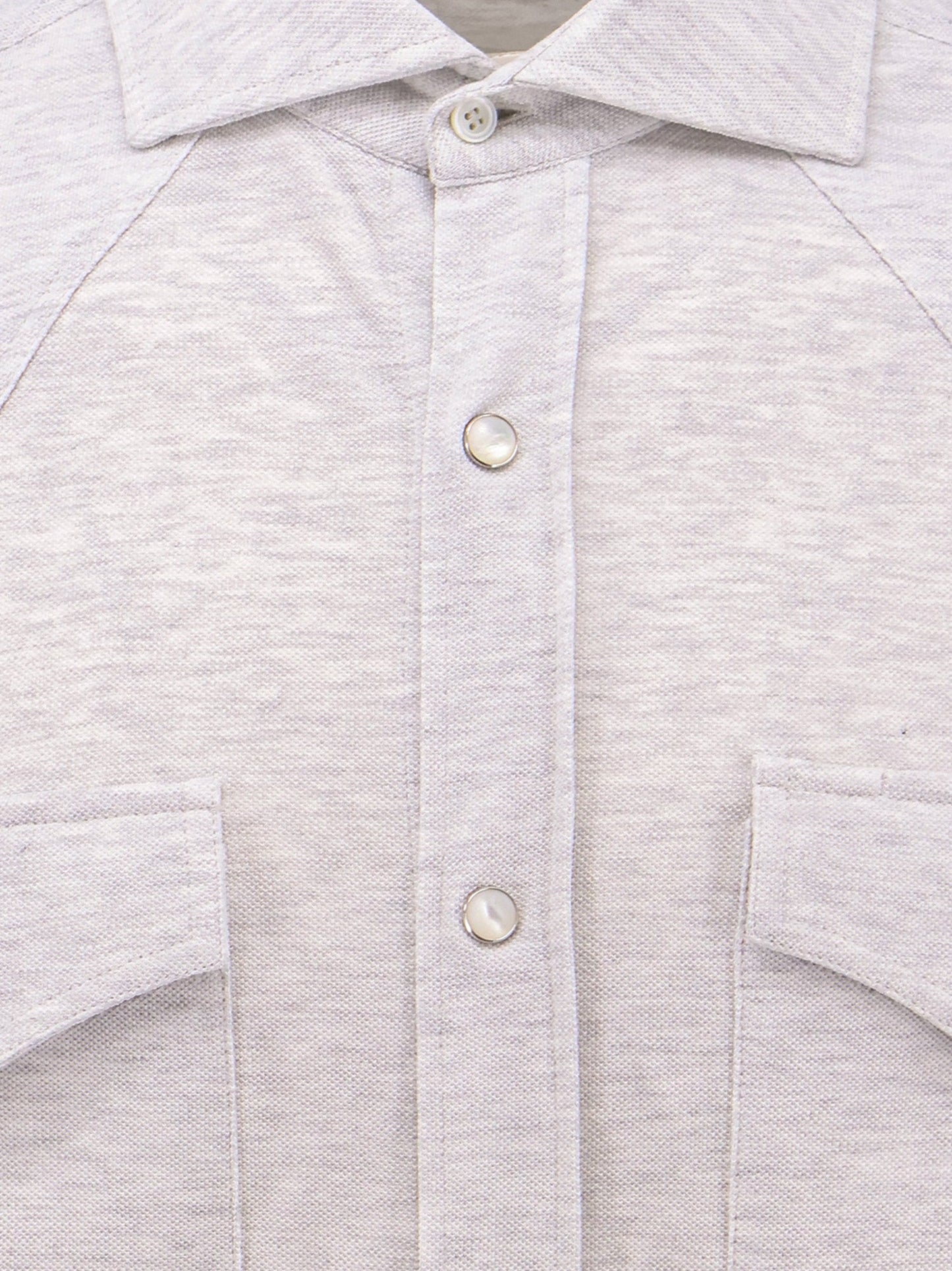 Brunello Cucinelli Men Leisure-Fit Cotton Shirt BRUNELLO CUCINELLI