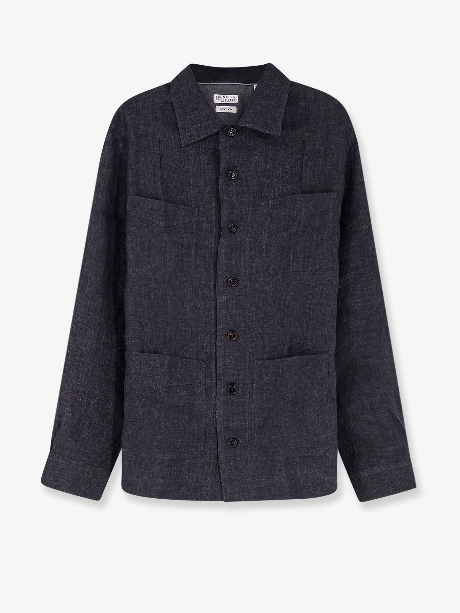 Brunello Cucinelli Men Easy Fit Linen Shirt BRUNELLO CUCINELLI