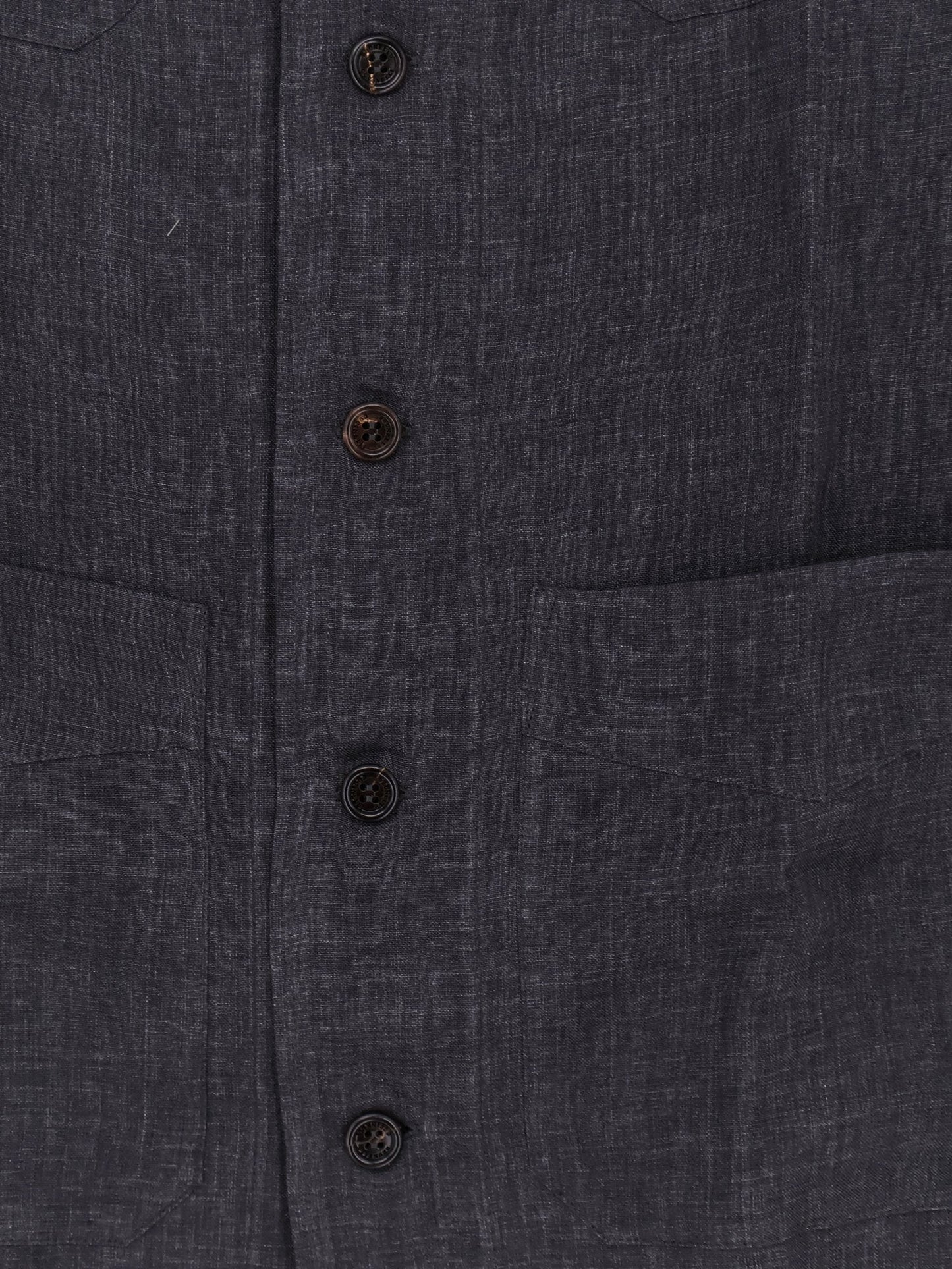 Brunello Cucinelli Men Easy Fit Linen Shirt BRUNELLO CUCINELLI