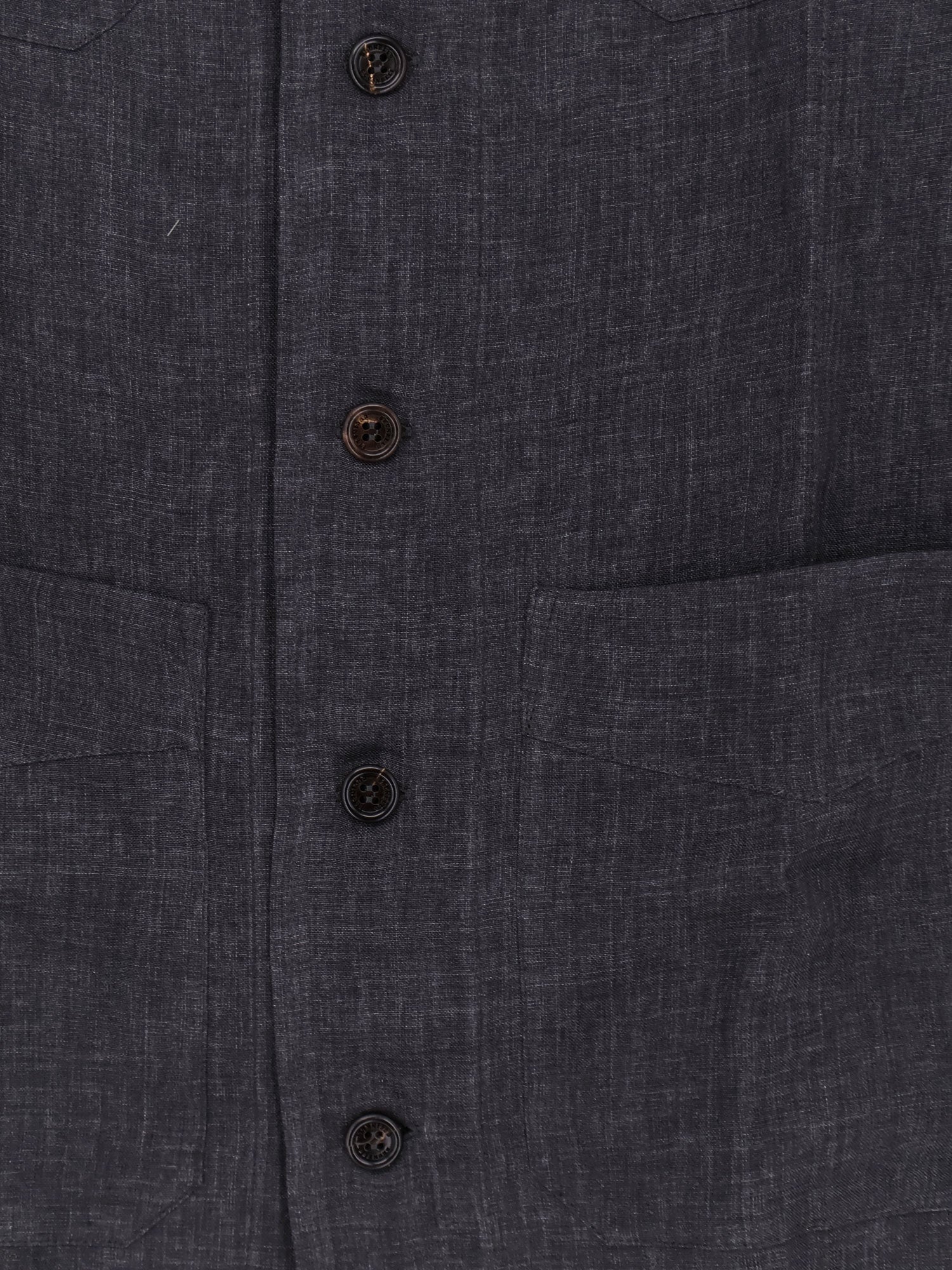 Brunello Cucinelli Men Easy Fit Linen Shirt BRUNELLO CUCINELLI