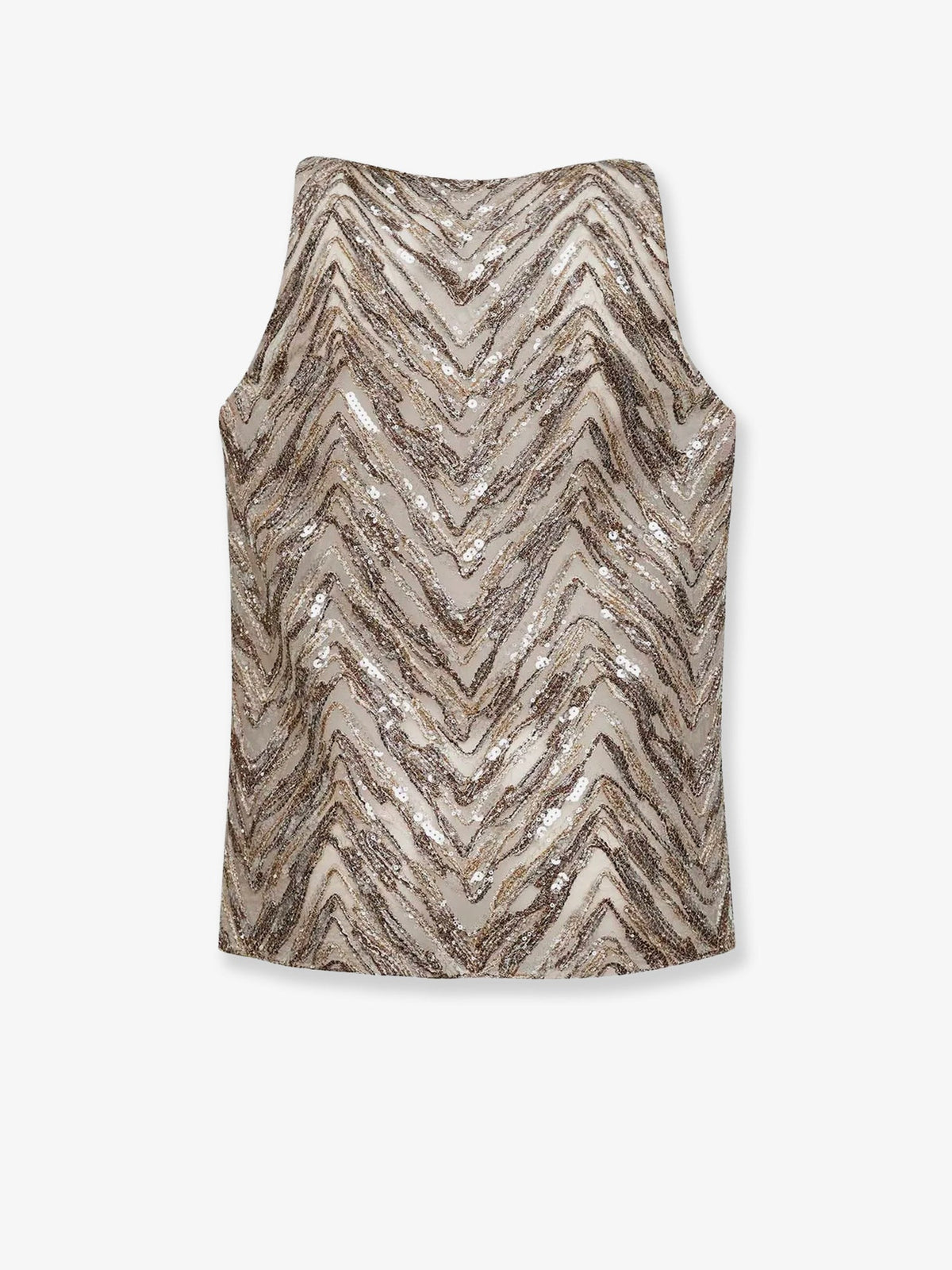 Brunello Cucinelli Women Chevron Sequin Top BRUNELLO CUCINELLI
