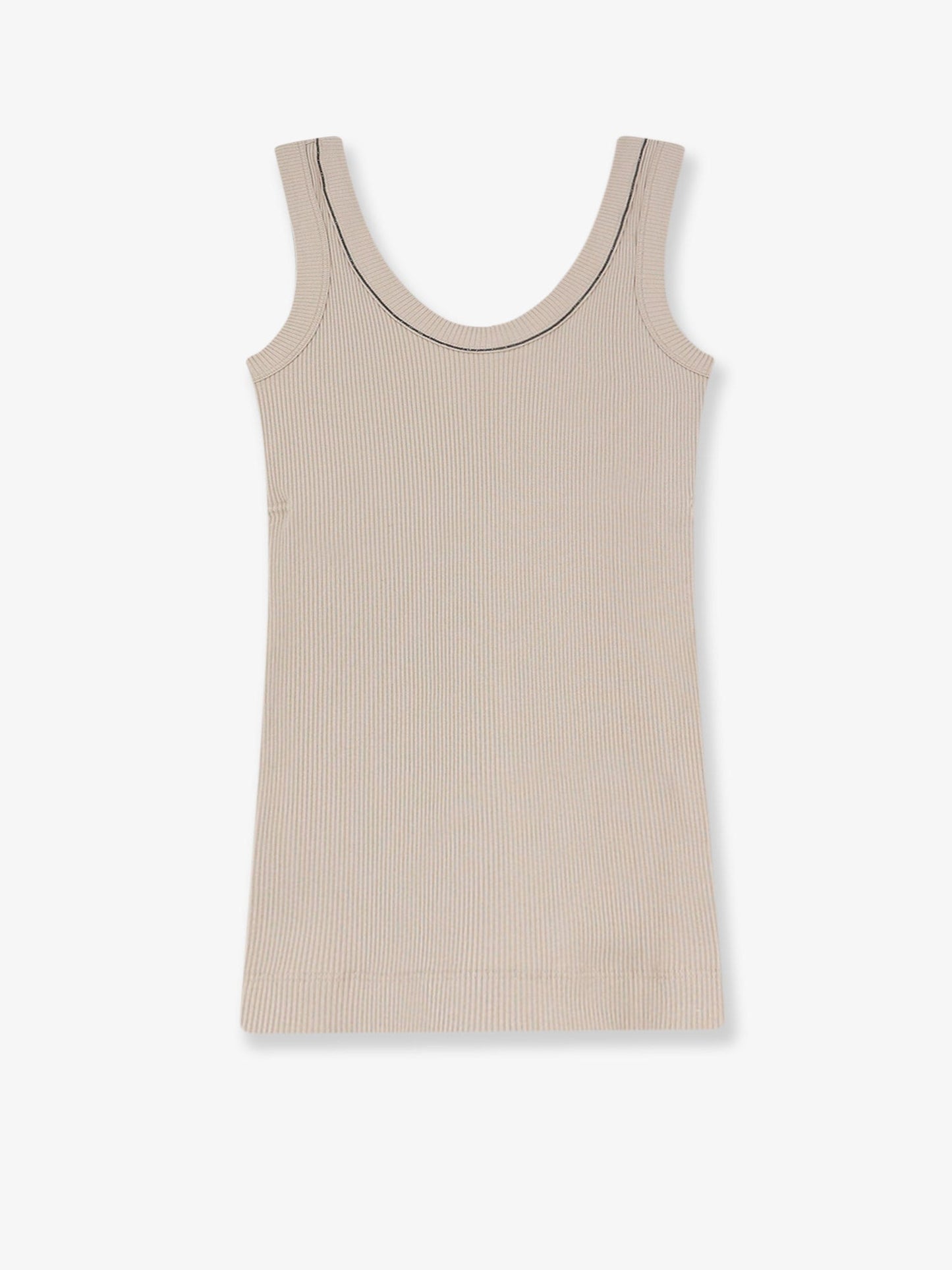 Brunello Cucinelli Women Stretch Cotton Tank Top BRUNELLO CUCINELLI