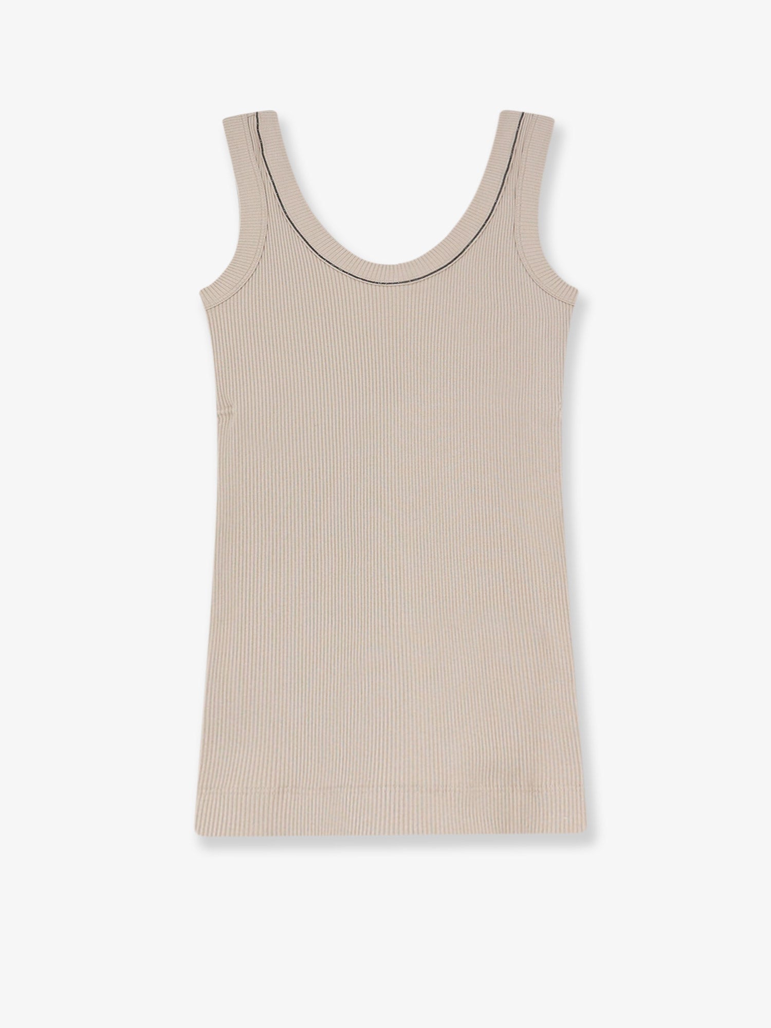 Brunello Cucinelli Women Stretch Cotton Tank Top BRUNELLO CUCINELLI