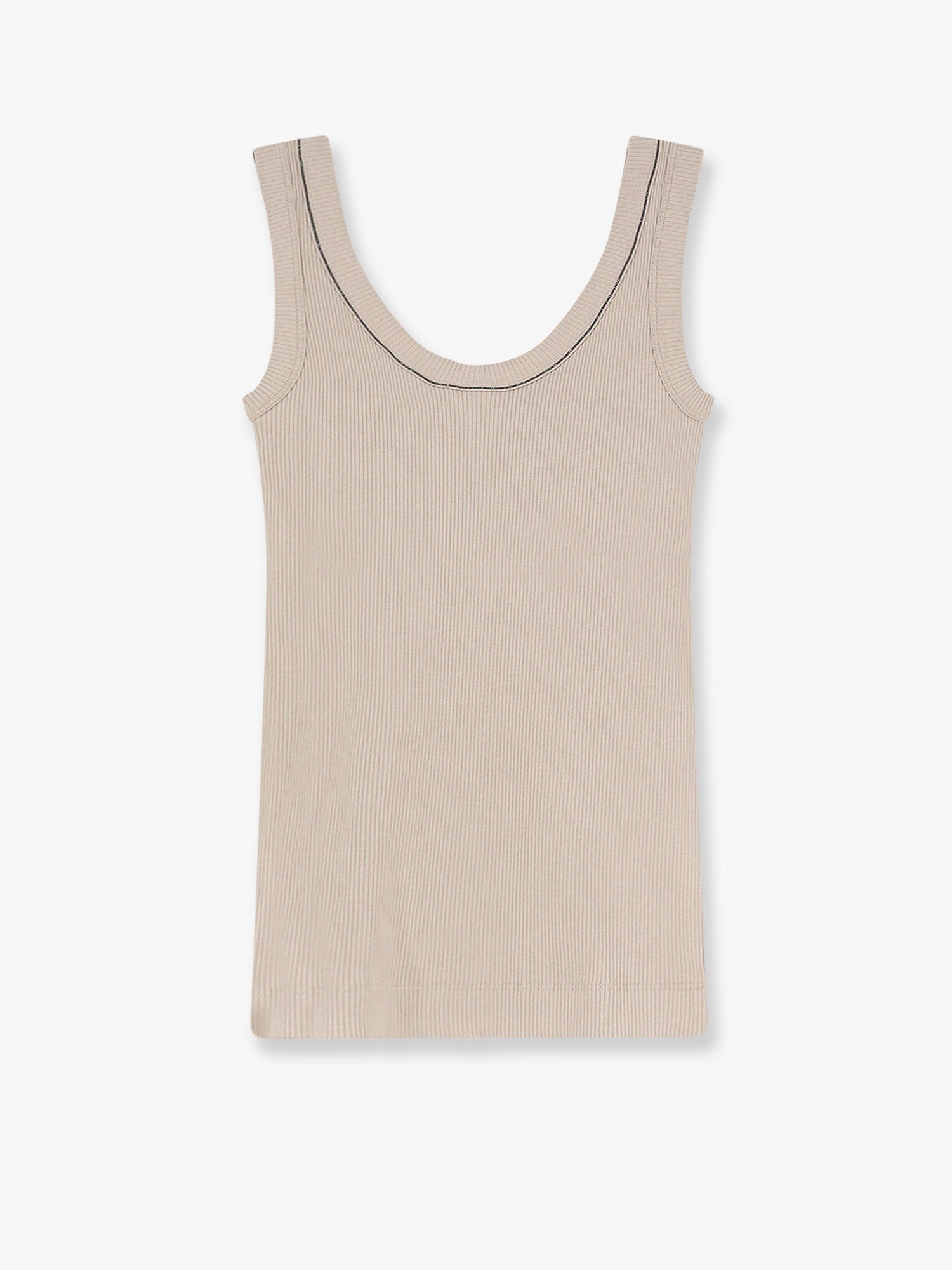 Brunello Cucinelli Women Stretch Cotton Tank Top BRUNELLO CUCINELLI