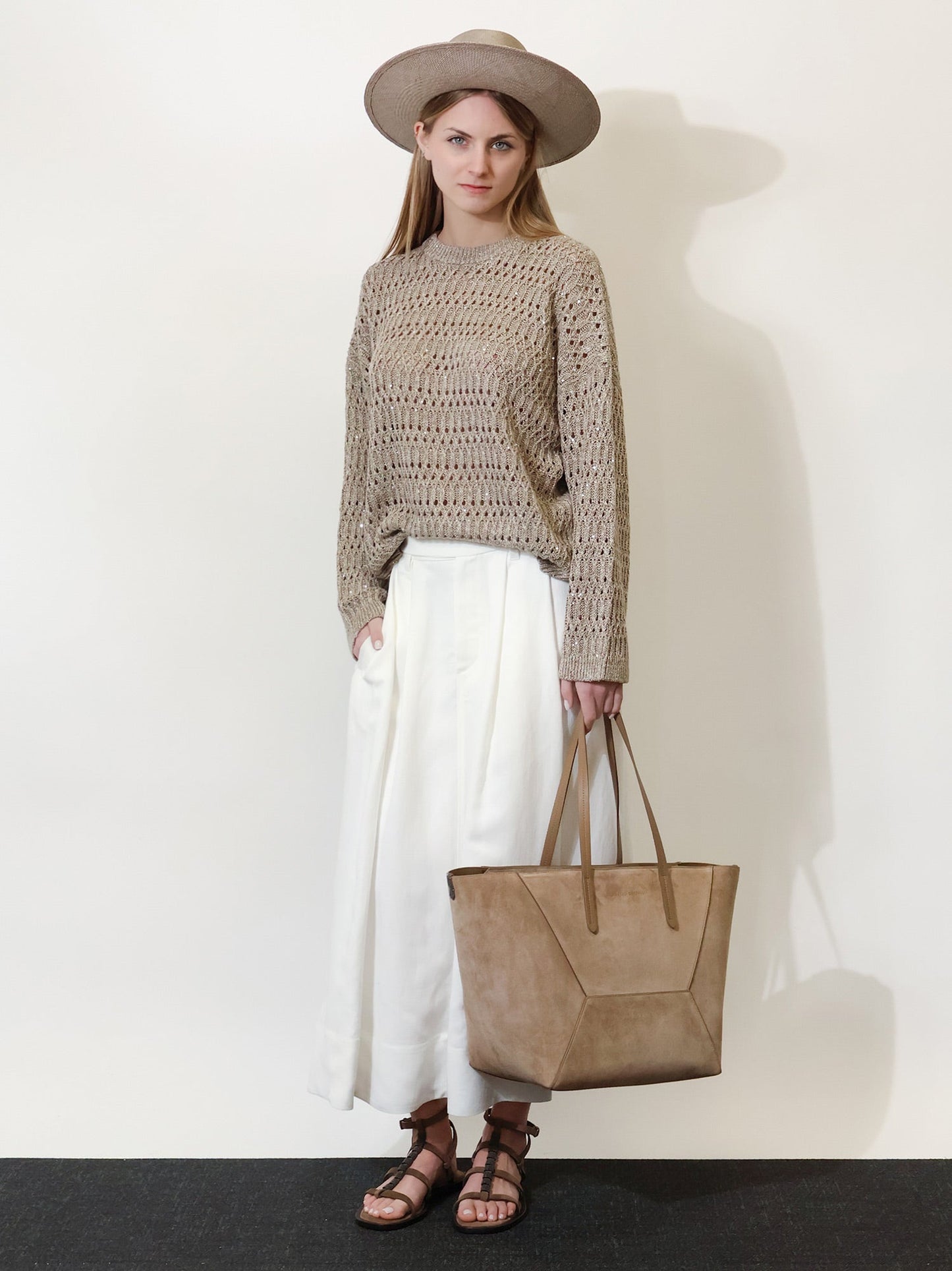 Brunello Cucinelli Women Viscose And Linen Skirt BRUNELLO CUCINELLI