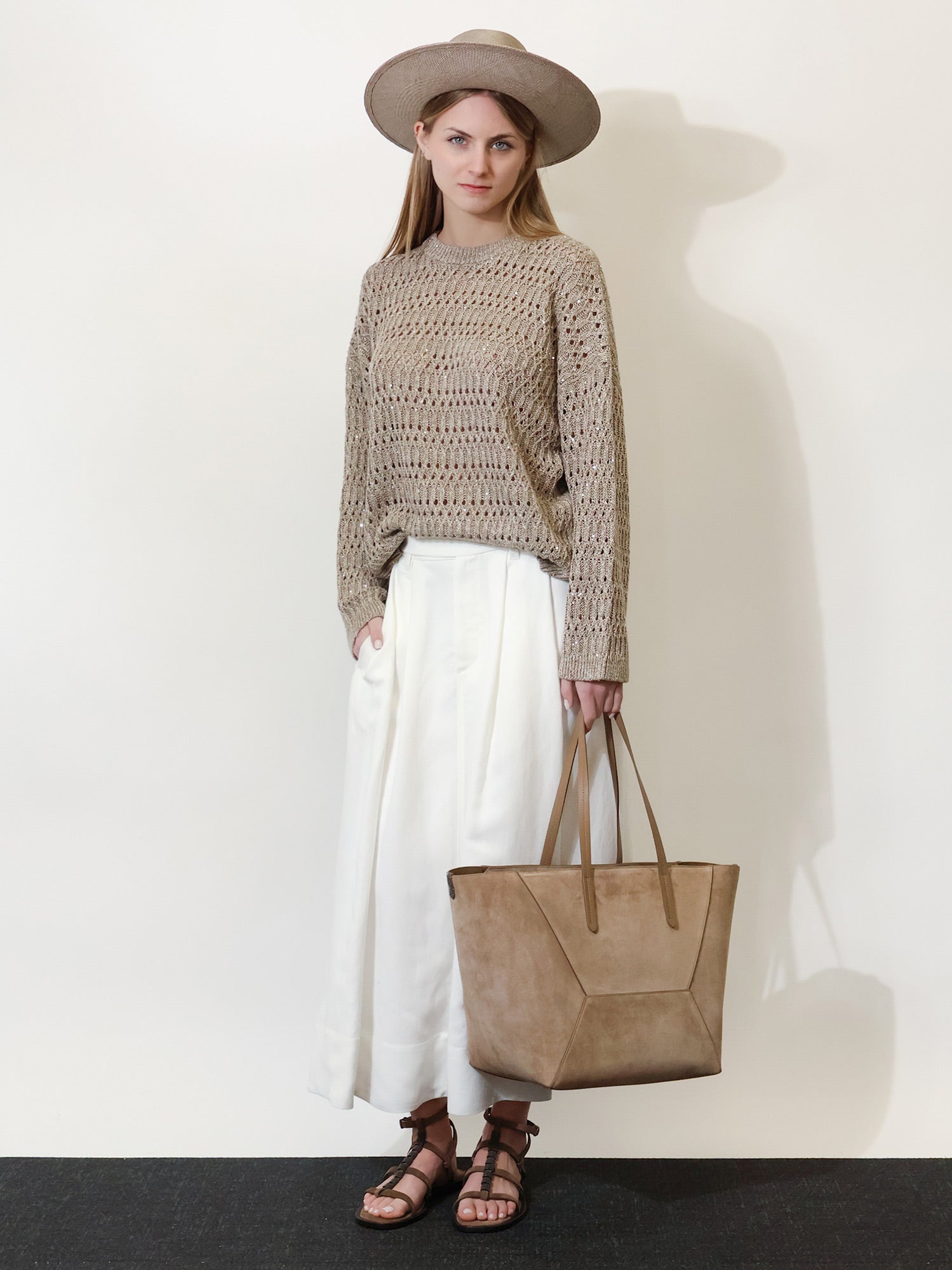 Brunello Cucinelli Women Viscose And Linen Skirt BRUNELLO CUCINELLI
