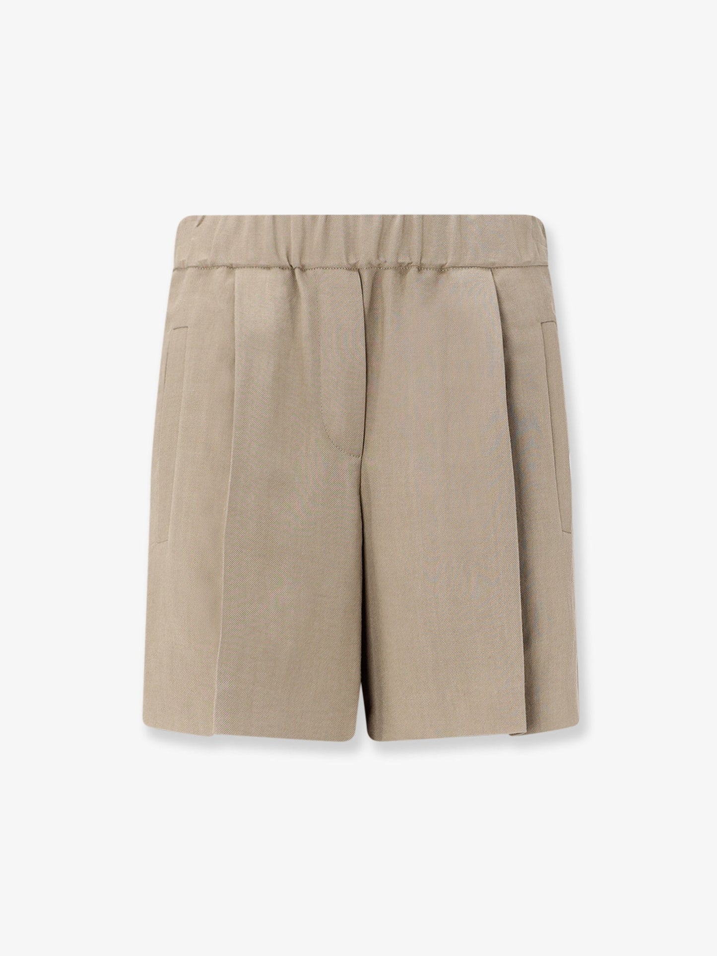 Brunello Cucinelli Women Viscose And Linen Blend Bermuda Shorts BRUNELLO CUCINELLI