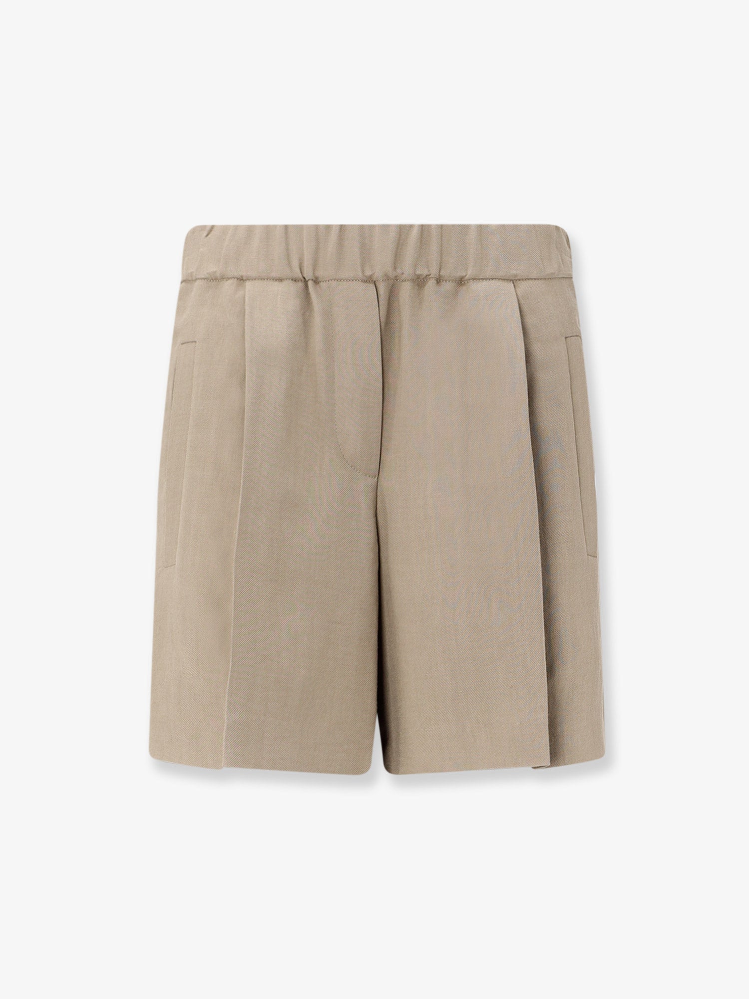 Brunello Cucinelli Women Viscose And Linen Blend Bermuda Shorts BRUNELLO CUCINELLI