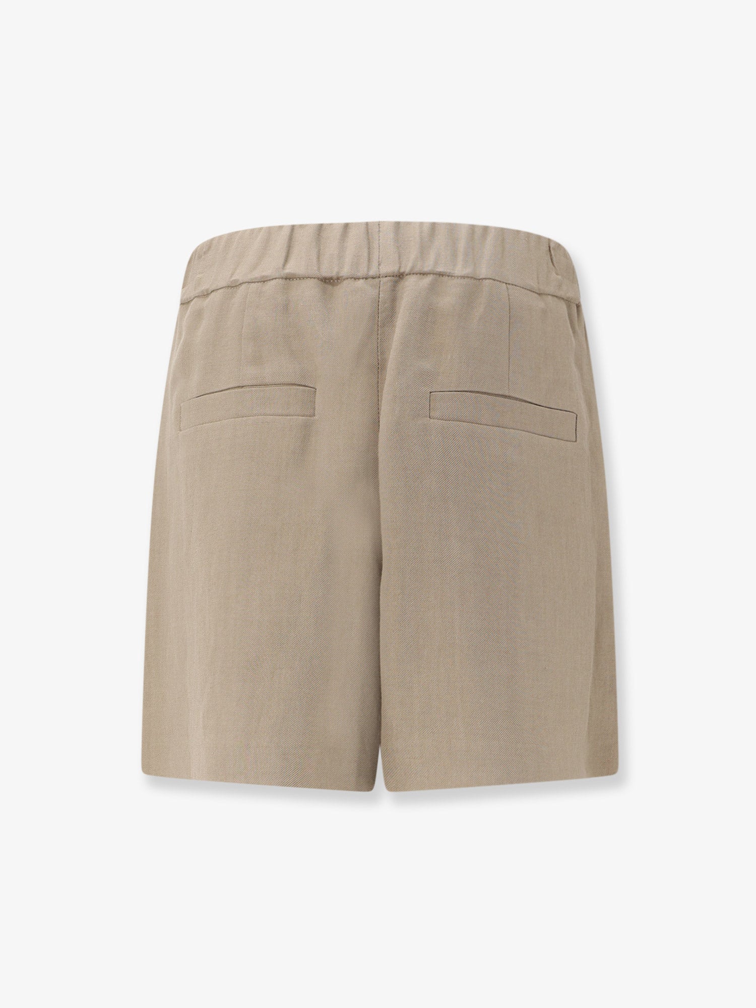 Brunello Cucinelli Women Viscose And Linen Blend Bermuda Shorts BRUNELLO CUCINELLI