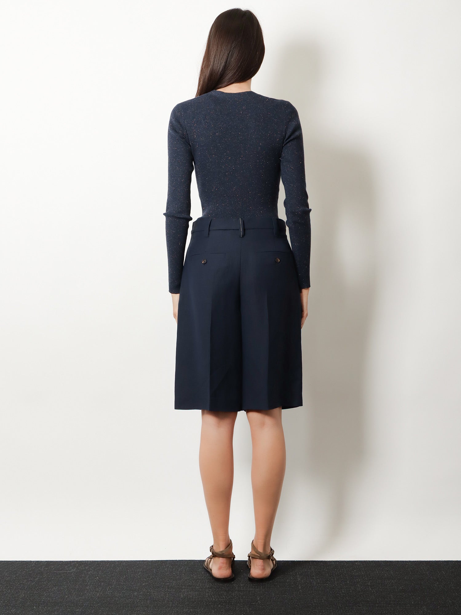 Brunello Cucinelli Women Viscose And Linen Bermuda Shorts BRUNELLO CUCINELLI